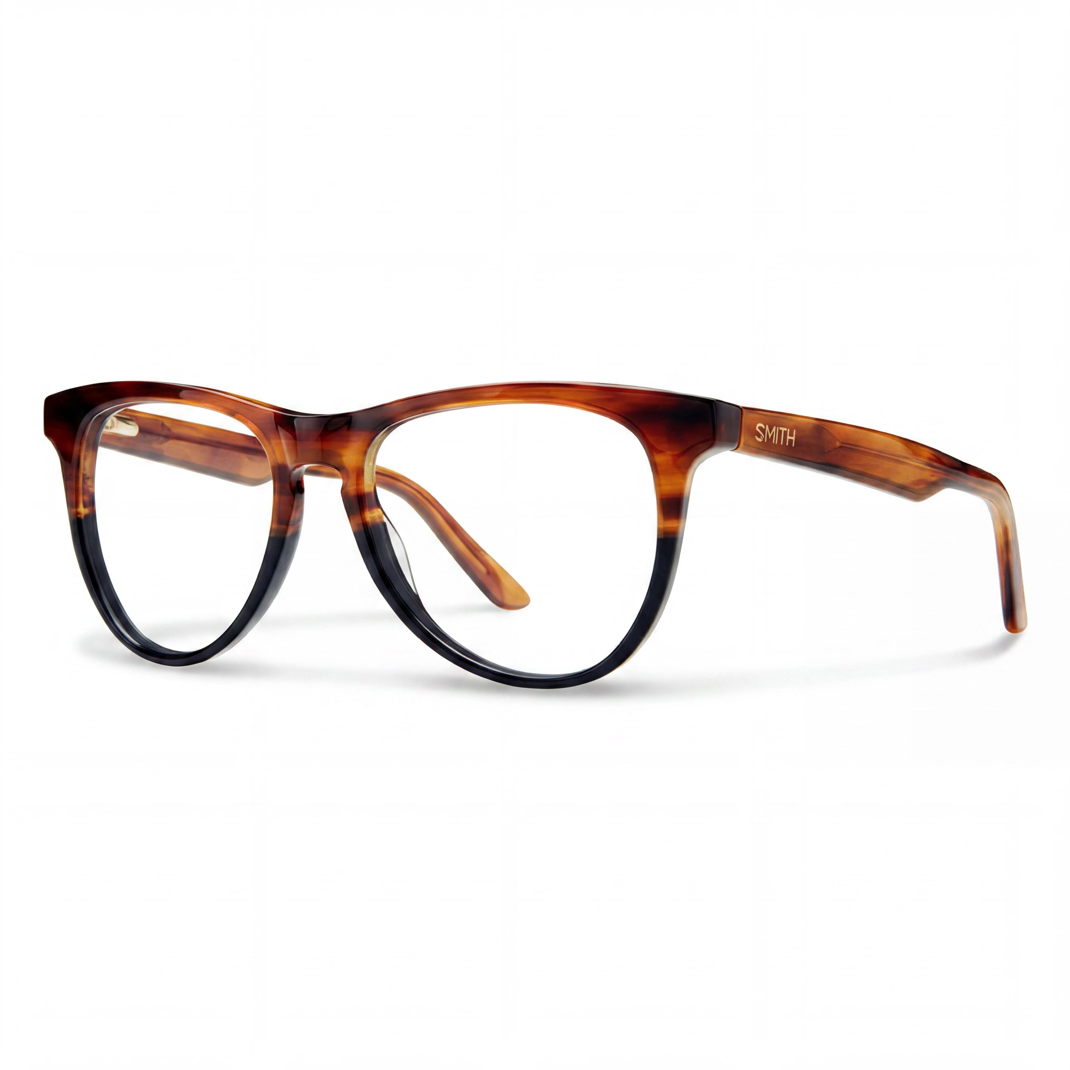 SMITH Lynden Gafas de plástico para hombre Negro Havana 49-17-135 | Micas de demostración transparentes, aptas para prescripción, Photo 1