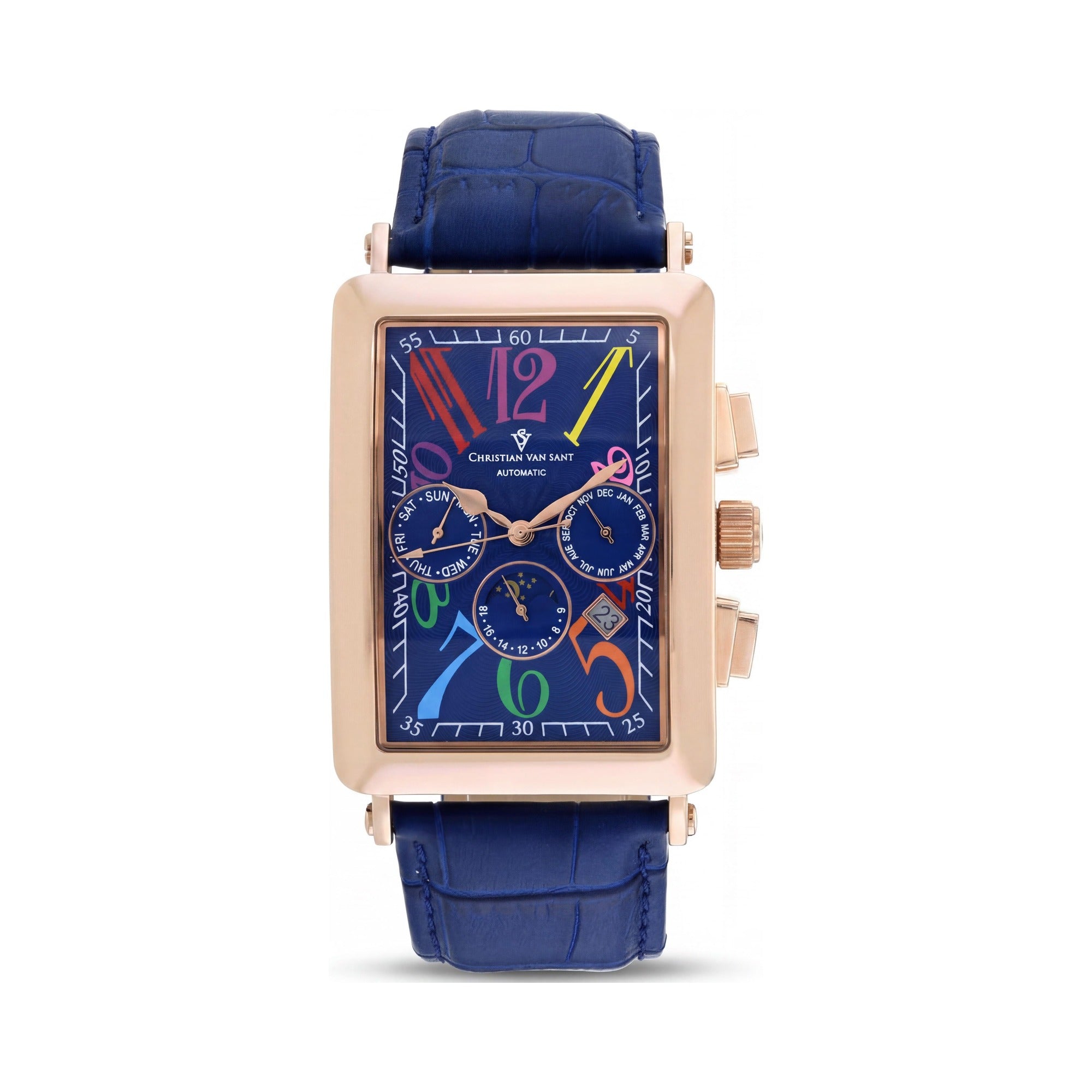 Reloj de Hombre Christian Van Sant Prodigy con Marco Azul, Resistencia al Agua de 50m y Diámetro de Caja de 52mm, Photo 1