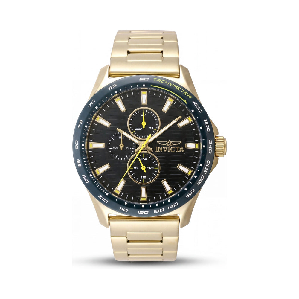 Reloj Invicta Racing 48870 para hombre, cronógrafo de cuarzo, pulsera de acero inoxidable, esfera verde de 44 mm.