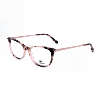 Gafas Casuales de Mujer Lacoste con Montura de Acetato en Color Habana Petróleo, Cristales de Policarbonato No Polarizados, Tamaño 53-16-140mm