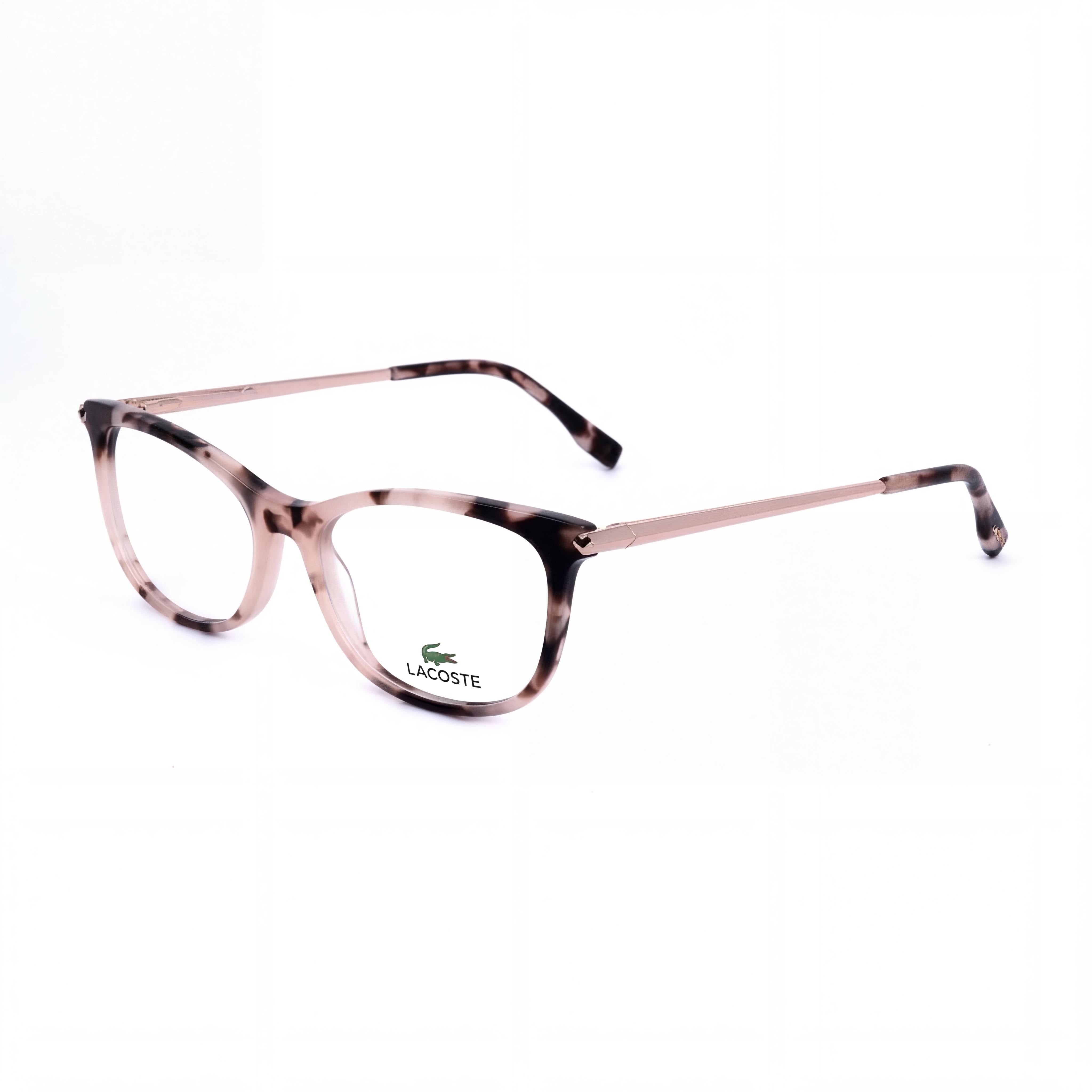 Gafas Casuales de Mujer Lacoste con Montura de Acetato en Color Habana Petróleo, Cristales de Policarbonato No Polarizados, Tamaño 53-16-140mm, Photo 1
