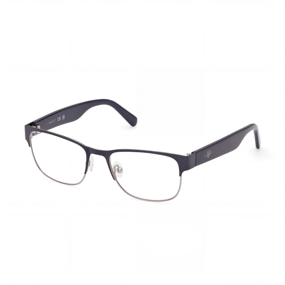 Gafas Ópticas GANT Trendy Unisex, Montura Metálica Azul Brillante, Lentes Multicolor, Ancho de Lente 52mm