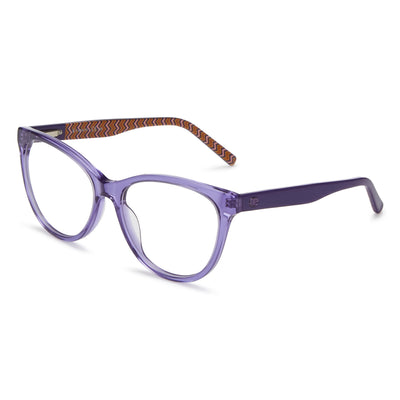 Missoni Mmi 0092 Rectangular Acetate Optical Frames for Women in Violet, Lens size 53mm