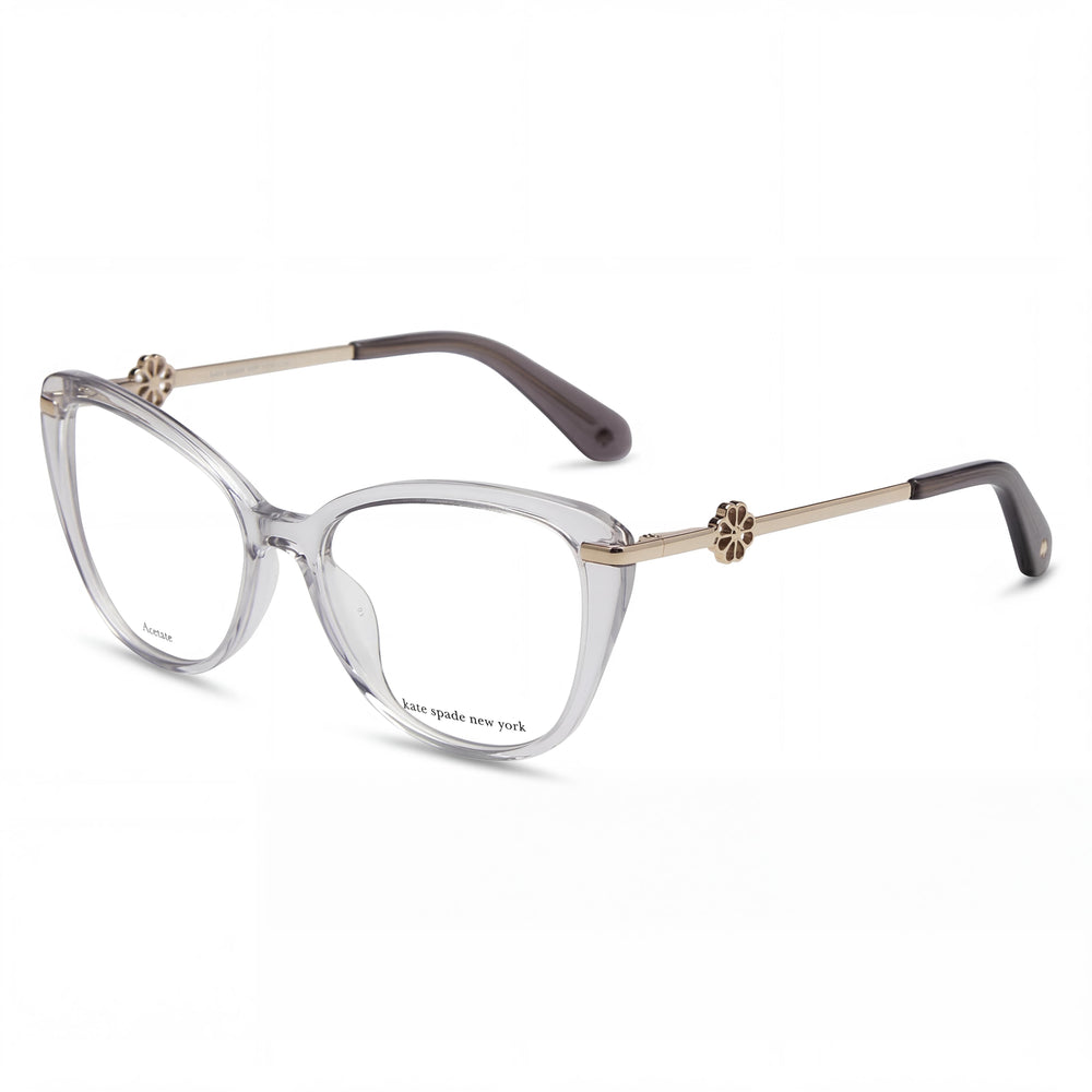 Kate Spade New York Flavia Unisex Eyeglasses, Grey Plastic Frame, Polycarbonate Lenses, 51mm Lens Width