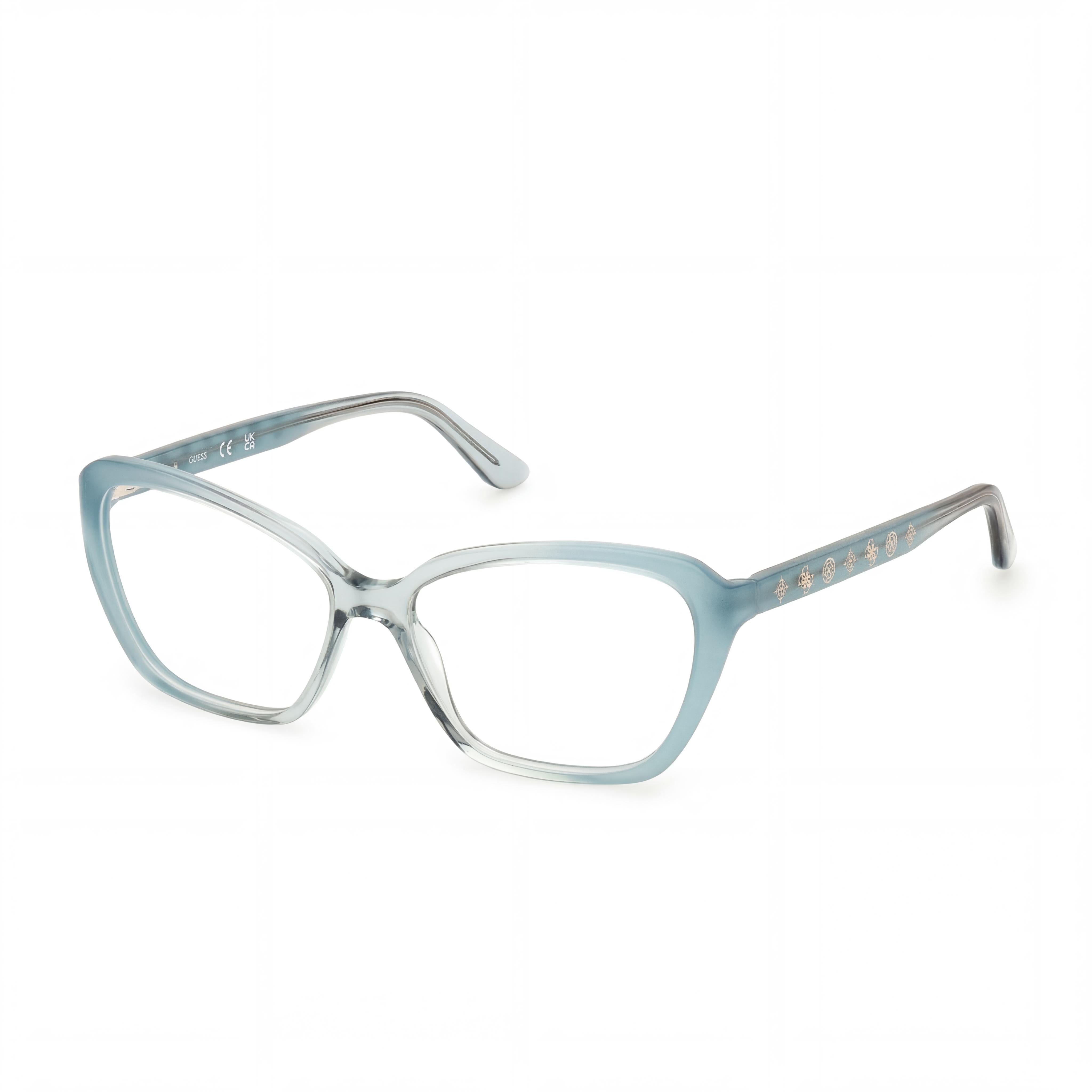 Marcolin GU50115 Women's Plastic Sunglasses with Turquoise Gradient Frame and Multicoloured Lenses, 2-14-140, Photo 1