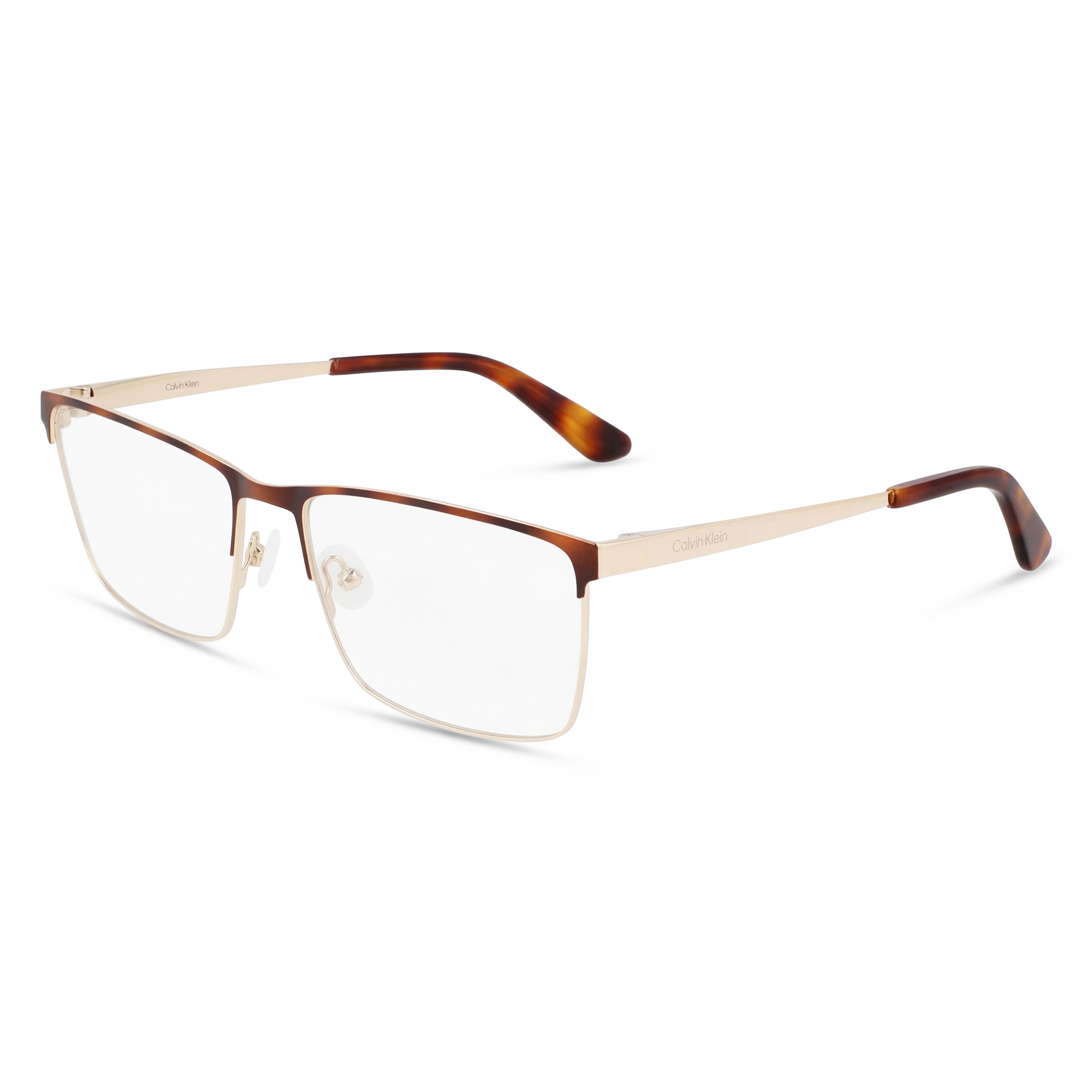 Calvin Klein Ck22102 Unisex Havana Gold Polarized Metal Sunglasses 57mm, Photo 1
