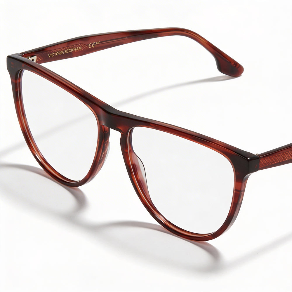 Victoria Beckham Vb2672 Women's Red Striped Prescription Ready Ophthalmic Eyeglasses Frames 56-15-140