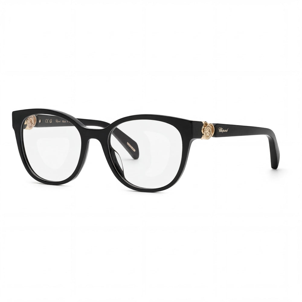 Gafas Chopard Vch356s para mujer, montura de acetato negro brillante, 53 mm