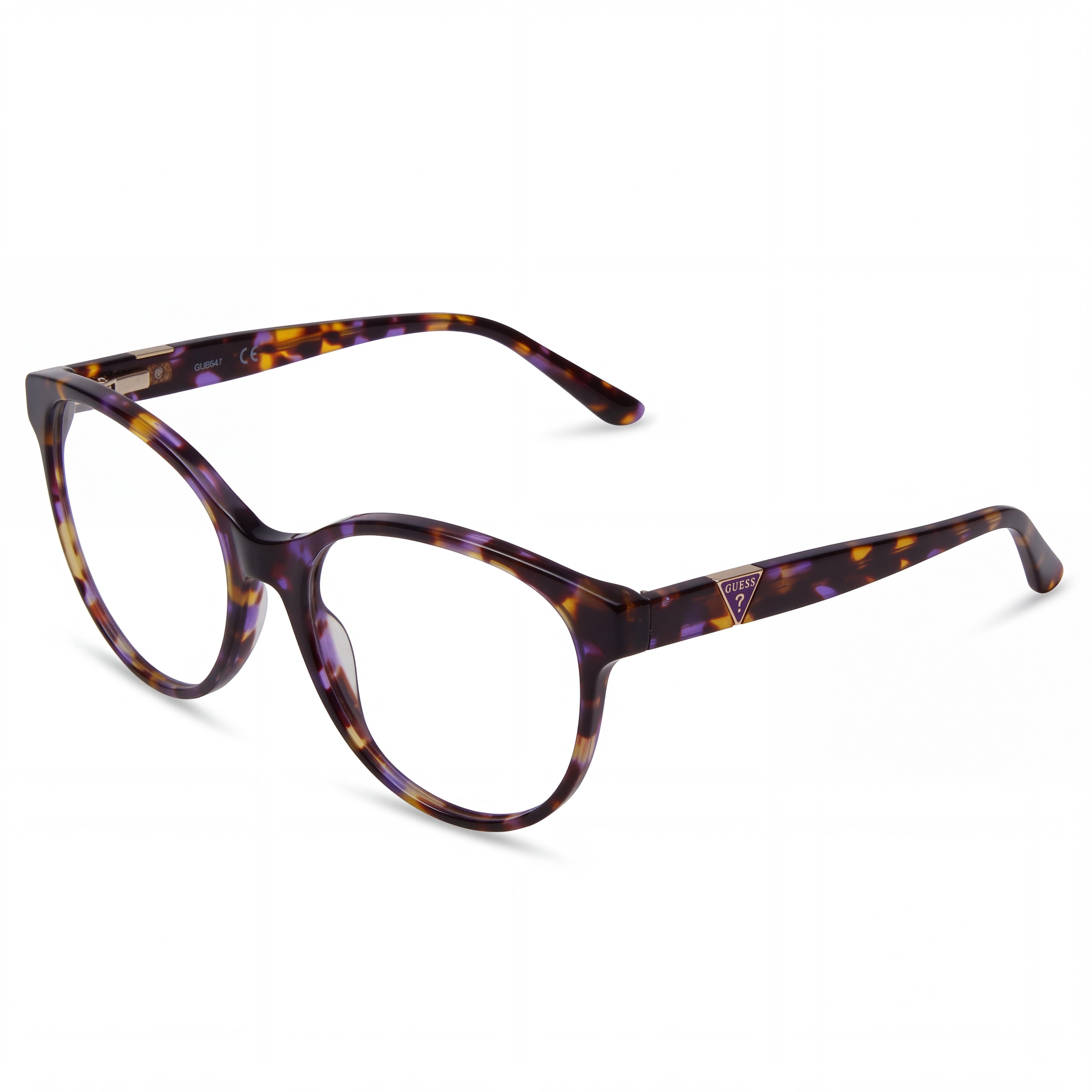 GUESS Gu2847 Gafas Ópticas para Mujer de Acetato Morado con Lentes de Demostración, Talla 56-17-140mm, Photo 1