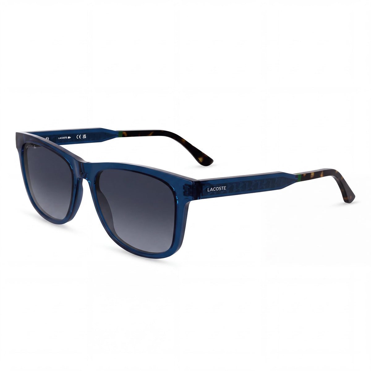 Lacoste L6060s Unisex Classic Transparent Blue Plastic Frame Grey Lenses UV Protection 54mm, Photo 1