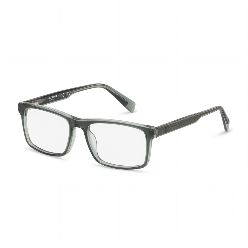 Kenneth Cole New York Unisex Matte Dark Green Optical Frames, Prescription Ready with Replaceable Clear Demo Lenses