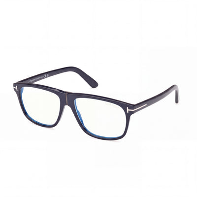 Marcolin Classic Unisex Sunglasses with Shiny Blue Blue Filter Plastic Frame and Black Lenses, 56mm Lens Width