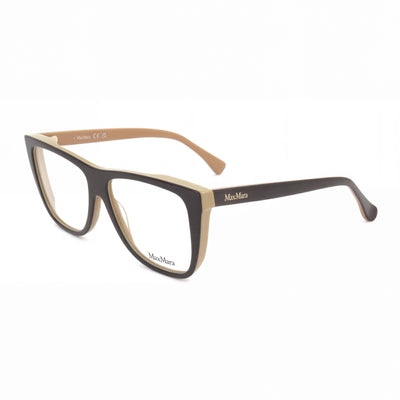 MaxMara MM5096 Women's Modern Plastic Eyeglasses Dark Brown 54mm