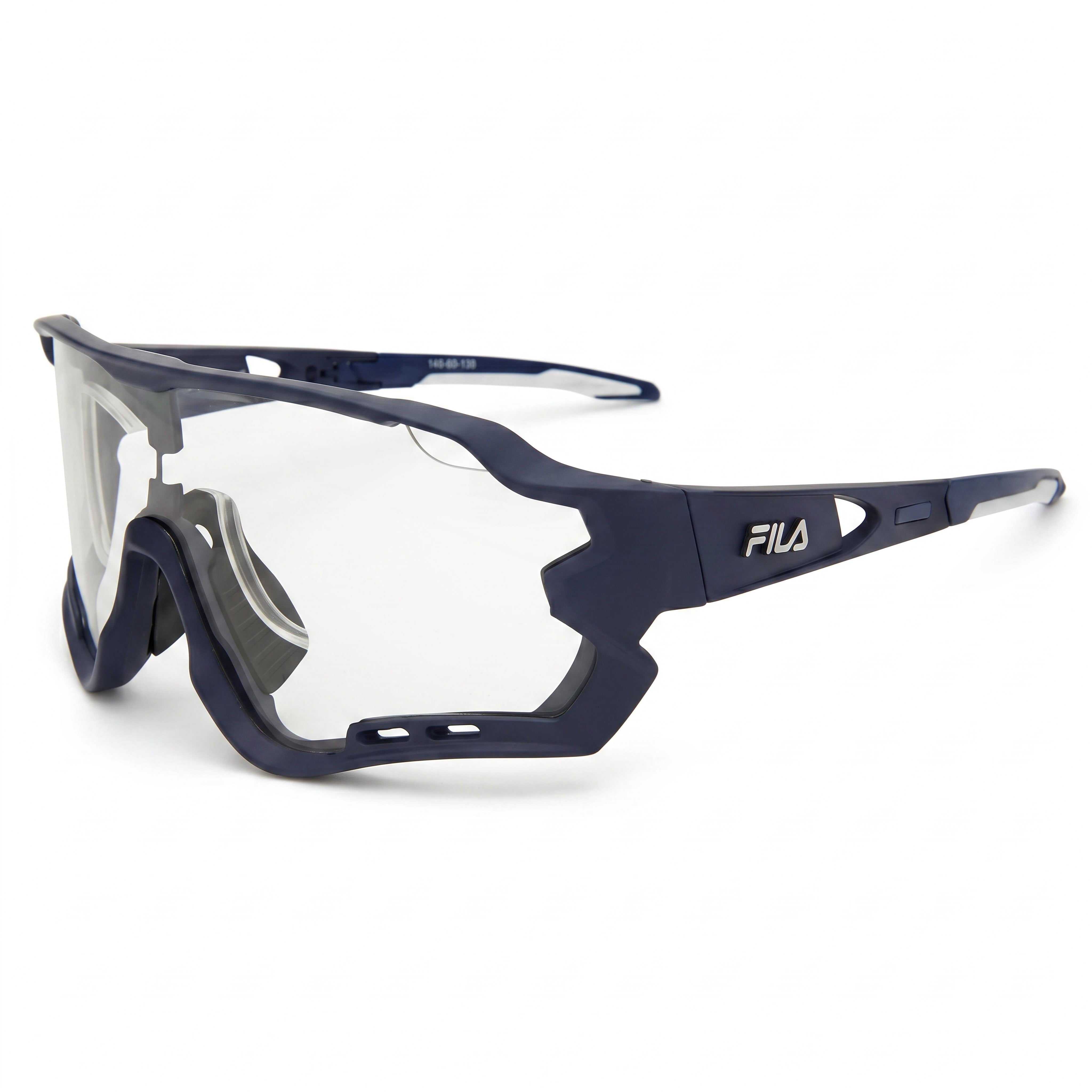 Fila Sfi112 Men's Blue Lightweight Plastic Frame Sunglasses with Acetate Lenses and UV Protection, Photo 1