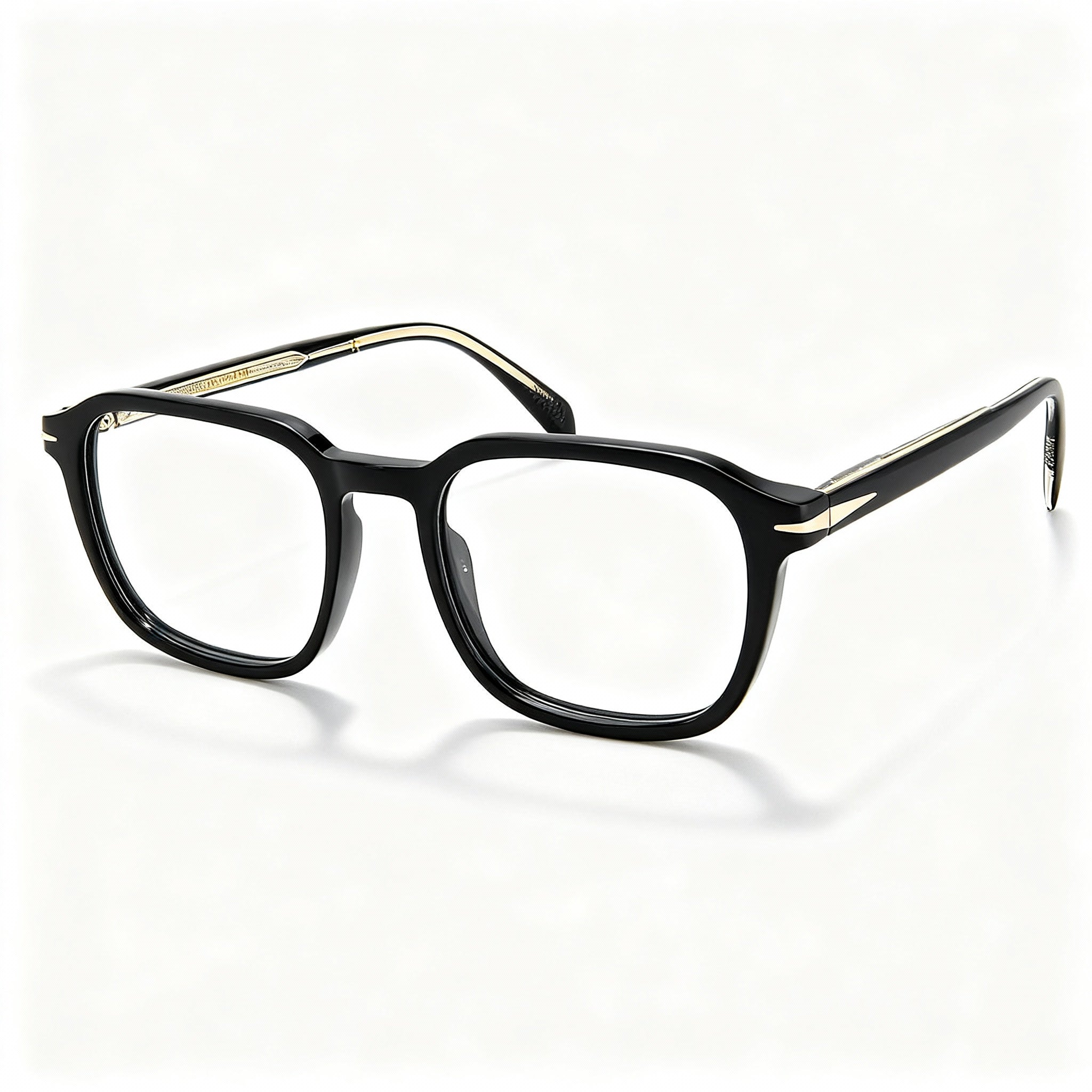 Gafas de sol David Beckham DB 1084 para hombre con montura de plástico negra y lentes de policarbonato polarizado de 51 mm, Photo 1