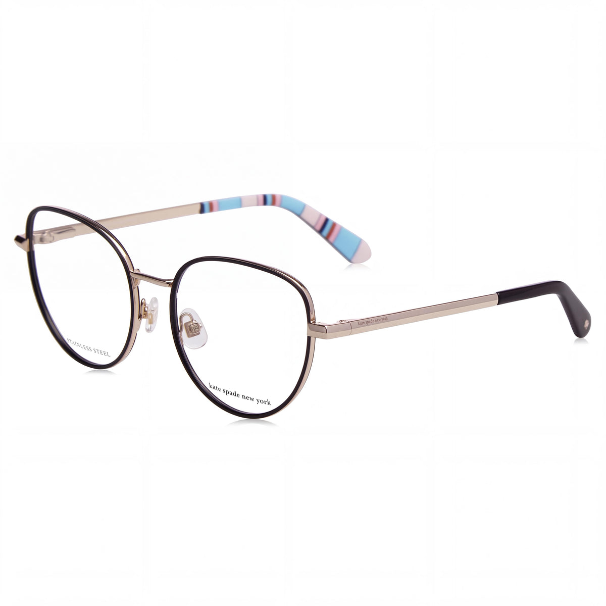 kate spade new york AYLA 0807  Women's Black Stainless Steel Eyeglasses 52, Photo 1