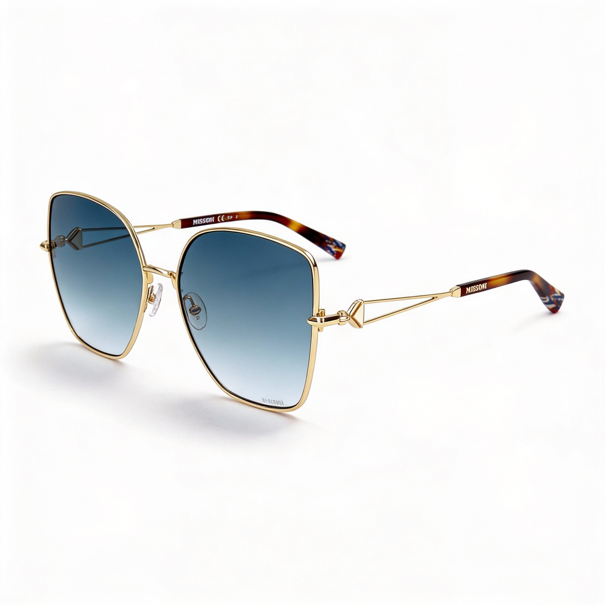 M Missoni MIS 0052/S Women's Stainless Steel Butterfly Rose Gold UV Sunglasses 57mm, Photo 1