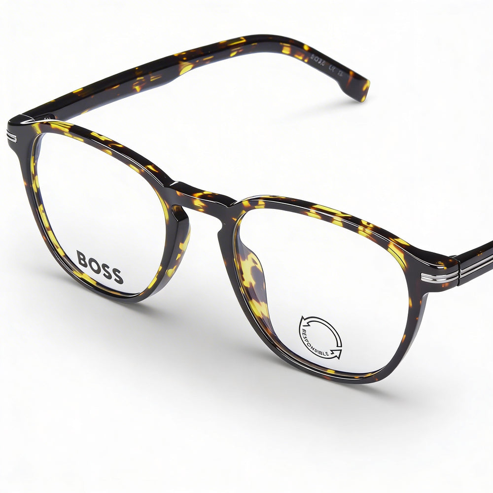 Gafas de sol de plástico Hugo Boss 1509/G para hombre, color miel, blanco, gris, marrón, sin polarizar, 51 mm