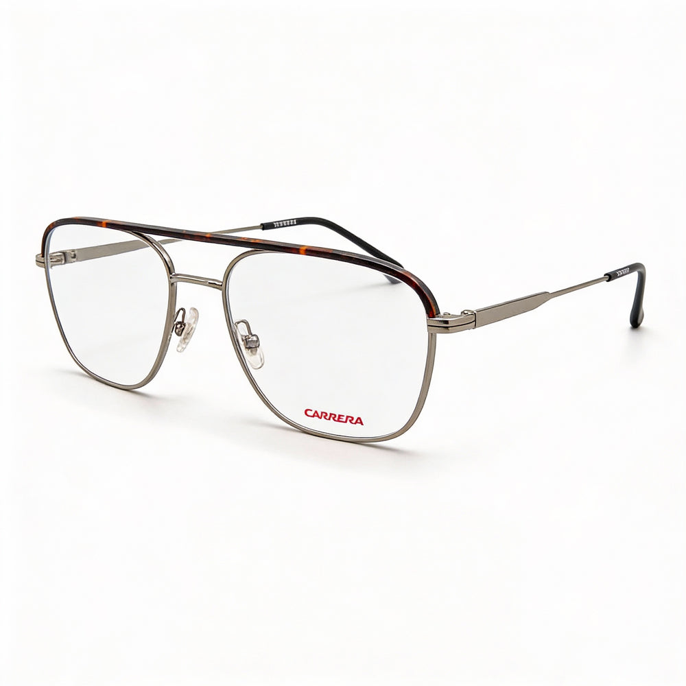 Carrera CARRERA 211/SAM Unisex Rectangular Metal Ruthenium Frame Eyeglasses with Demo Lens 54mm