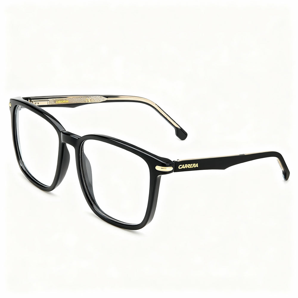 Carrera 292 Unisex Rectangular Square Cellulose Frame Polycarbonate Non-Polarised Sunglasses Black 55mm