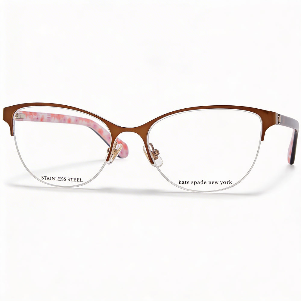 Kate Spade New York Adalina Women's Sunglasses with a Metal Frame, Matte Brown Color, and a 51mm Lens Width