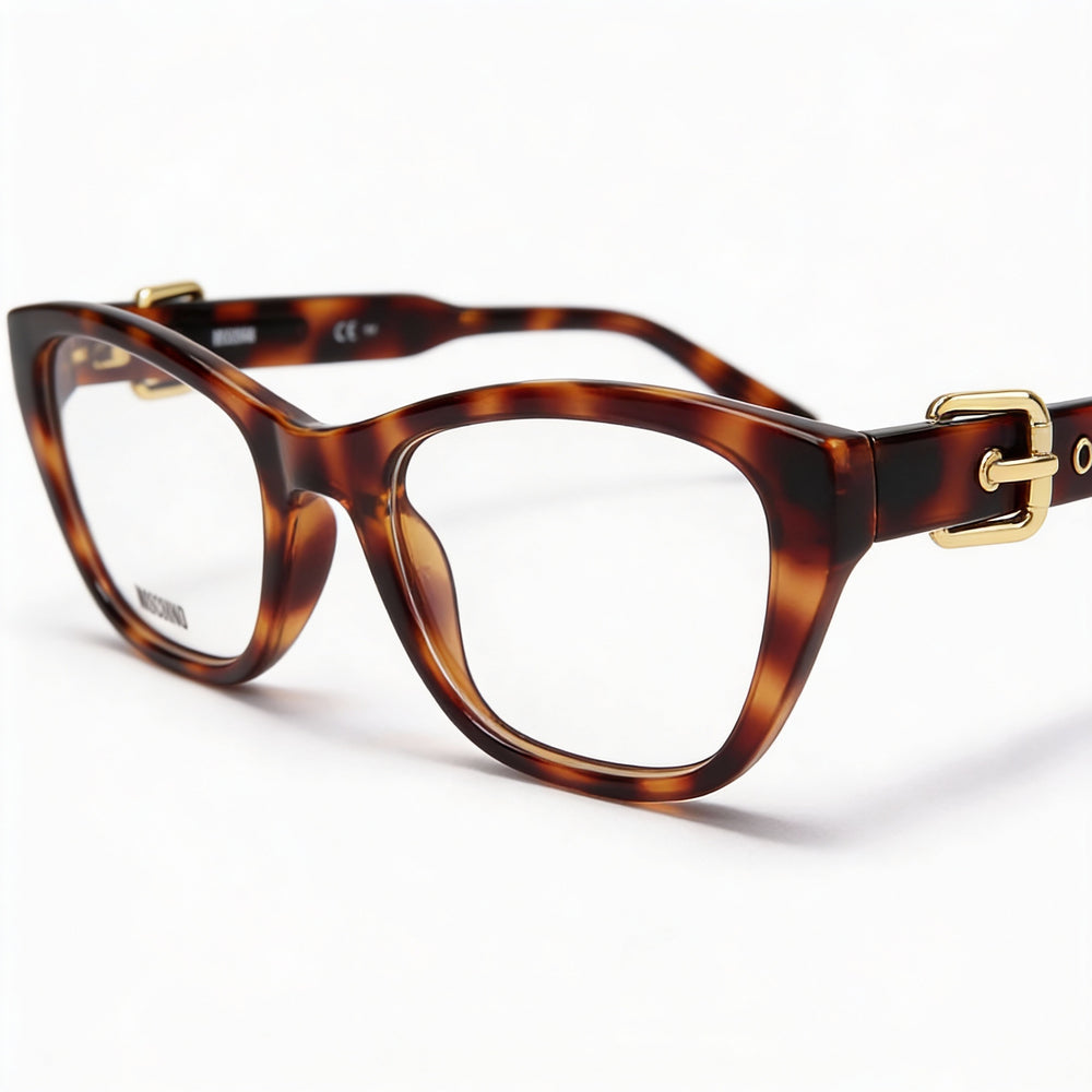 Gafas Moschino Modern Havana para mujer con montura de acetato y lentes no polarizadas (ancho de lente de 51 mm)