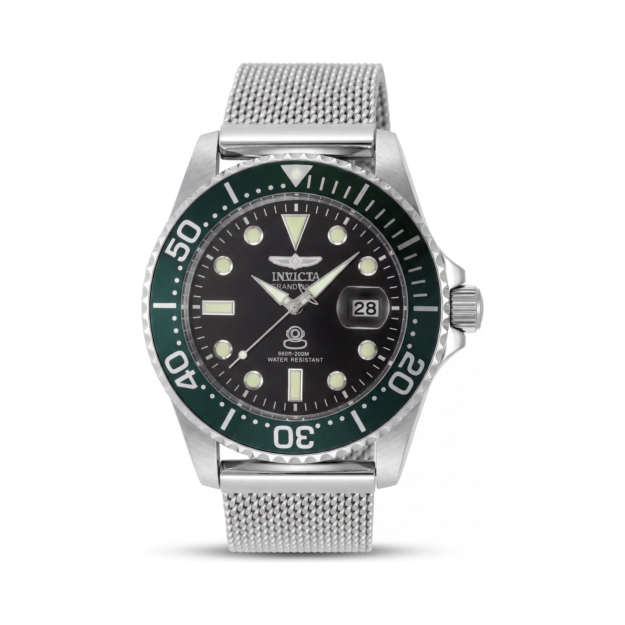 Invicta Pro Diver 48216 Unisex Classic Quartz Watch, Stainless Steel, Gold Dial, 20 Bar WR, Extra Straps, 42mm, Photo 1