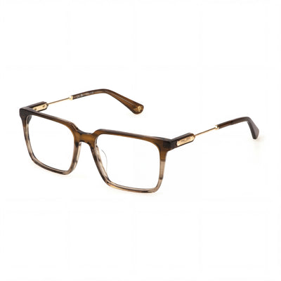 Police Multicoloured Rectangle Eyeglasses Unisex, 53mm