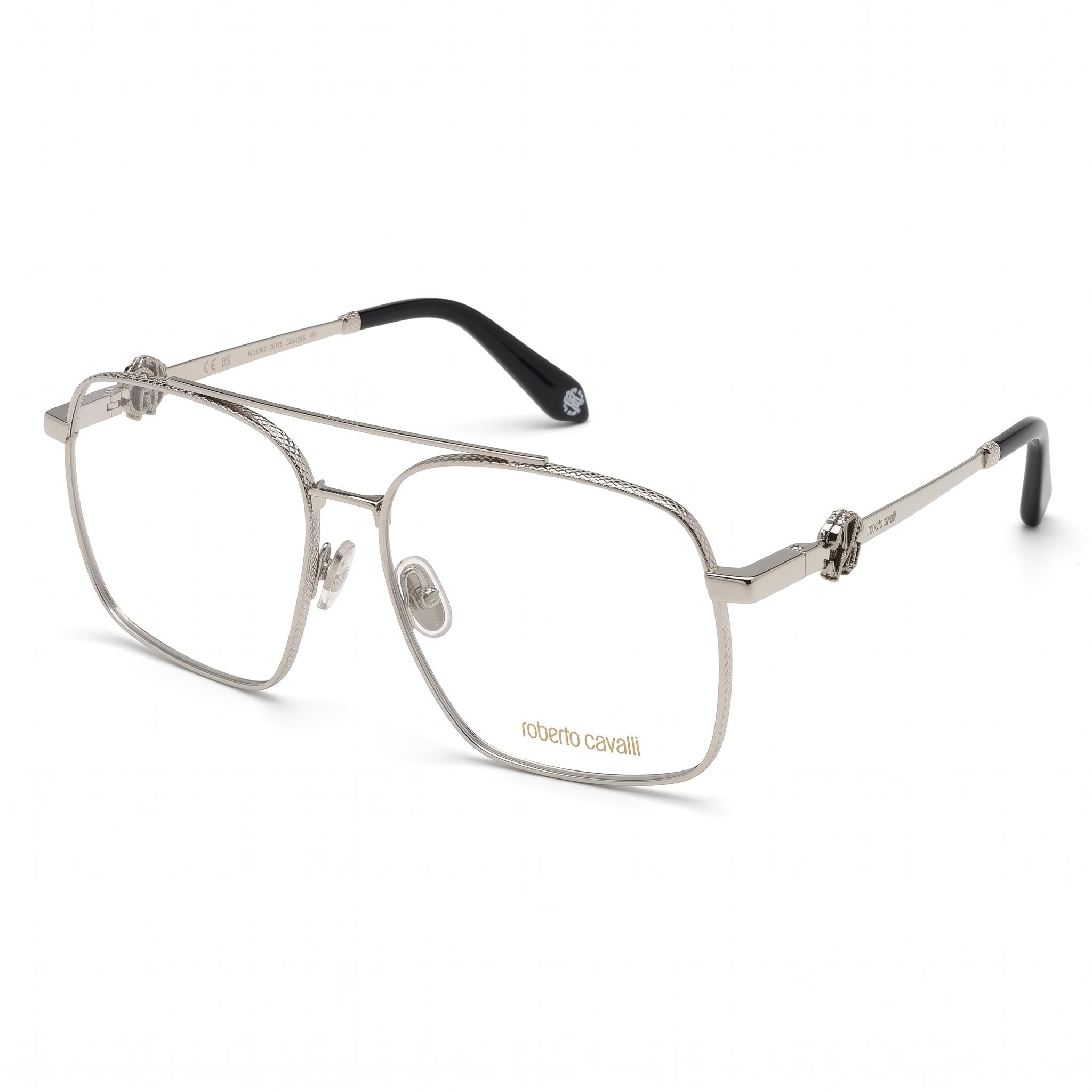 Just Cavalli VRC028 Rose Gold Aviator Unisex Eyeglasses, Metal 58mm, Photo 1