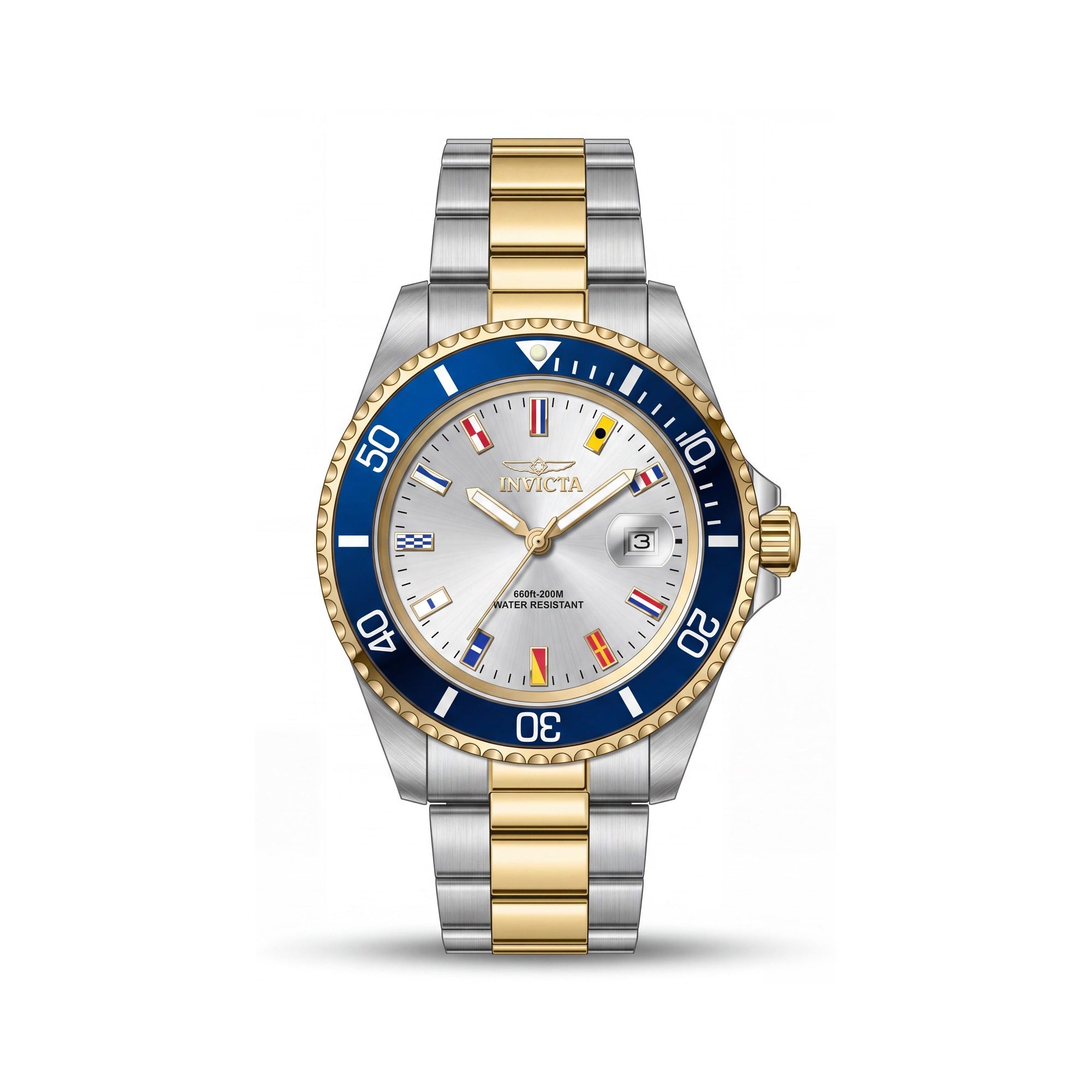 Invicta Pro Diver 49887 Men's Quartz Silver-Tone Stainless Steel Bracelet Diver's Watch 40mm, Photo 1