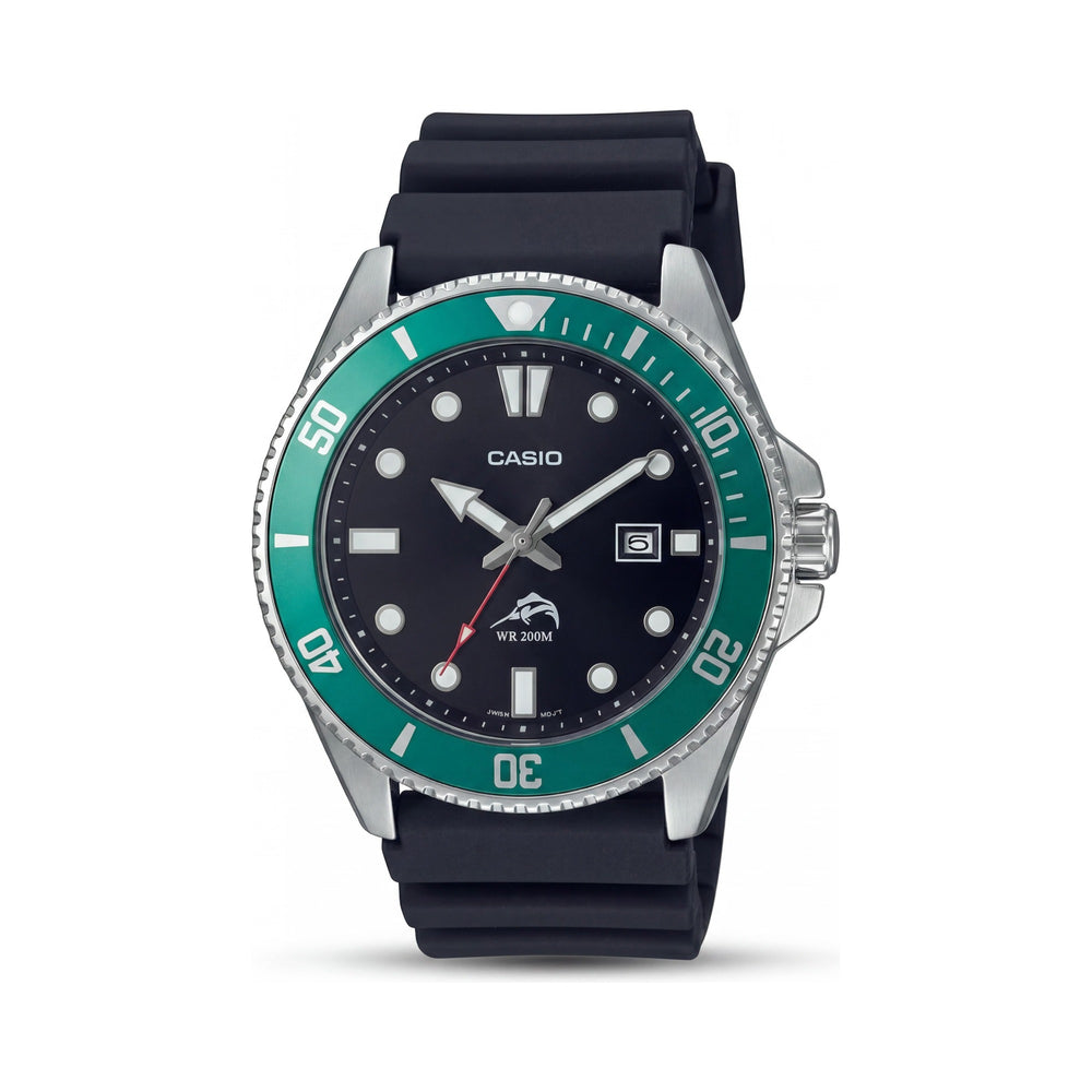 Casio MDV106DD-1A2VCF Reloj unisex de acero inoxidable plateado, 44 mm