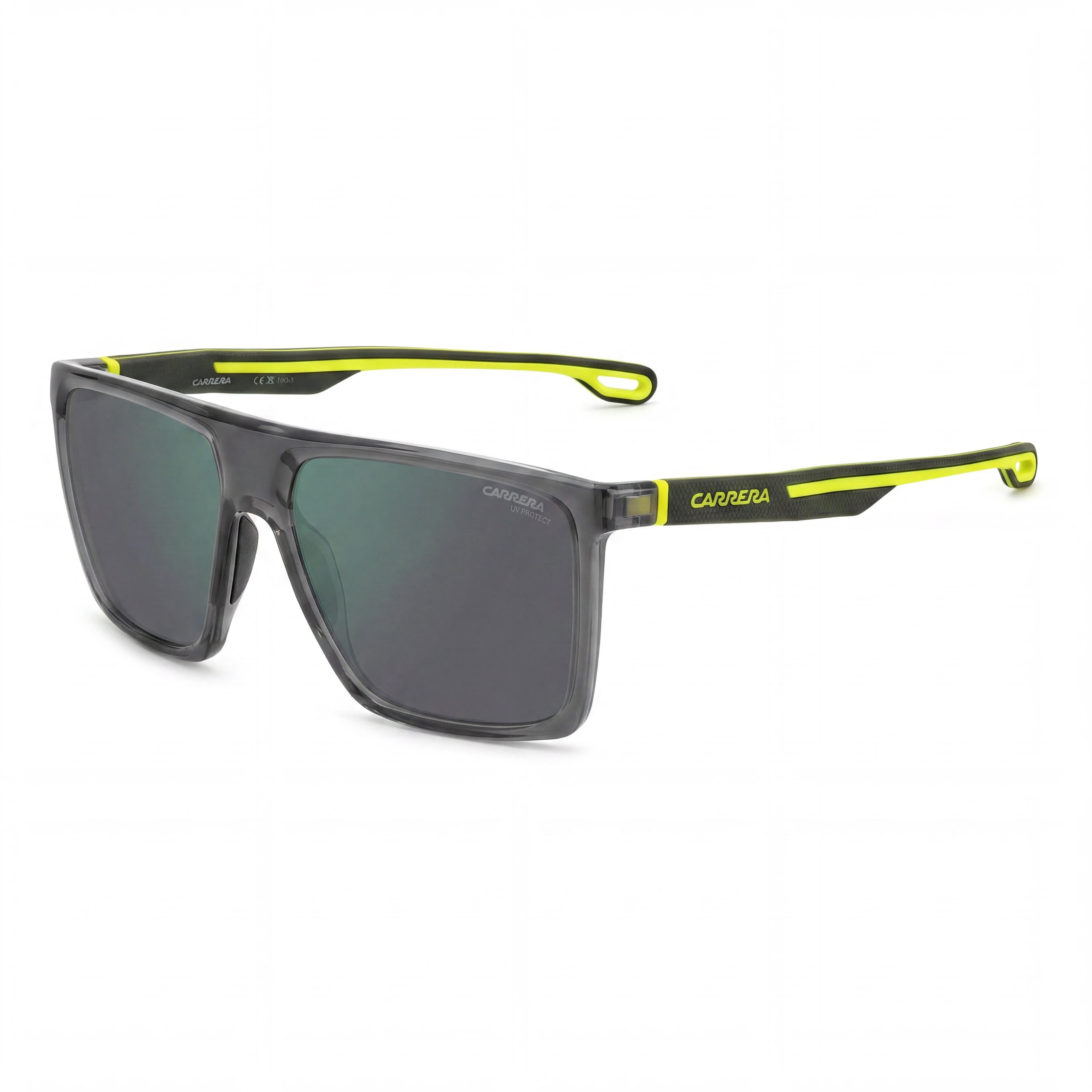 Carrera CASUAL Women's Grey Yellow Fluo Eco Polyamide Non-Polarized UV 400 Sunglasses 58mm, Photo 1
