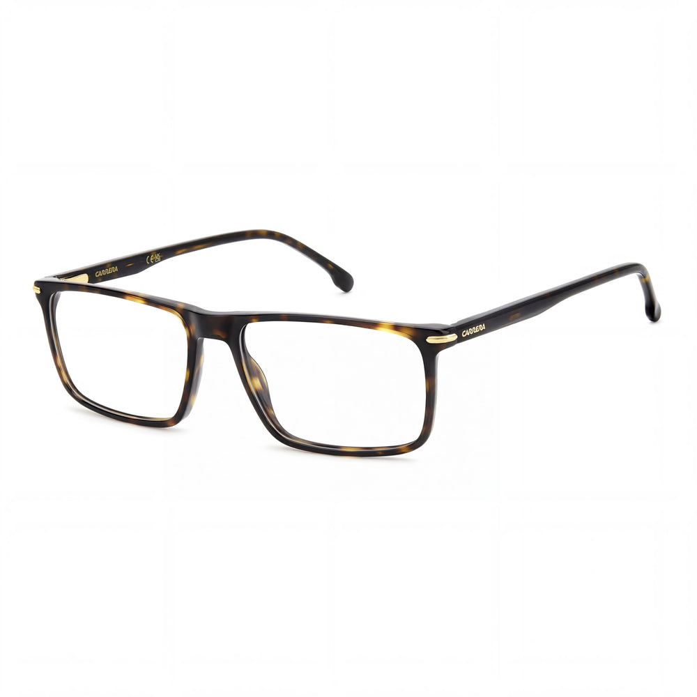 Gafas Ópticas Rectangulares de Acetato Ligeras para Hombre Carrera Modernas con Montura Oro Habana Marrón 53mm