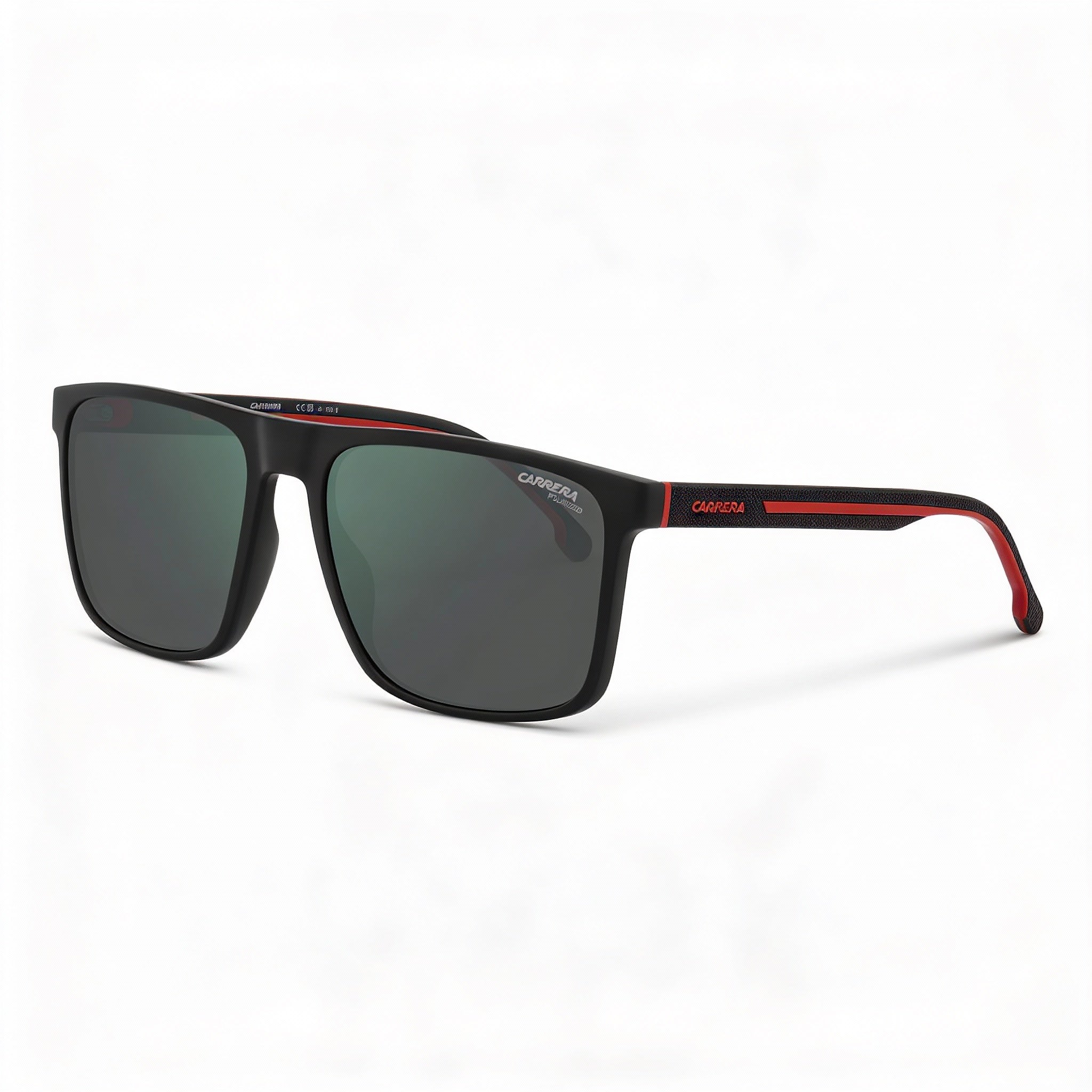 Carrera Contemporary 8064/S Men's Black Red Green Grey High Contrast Polarized Sunglasses 57mm, Photo 1