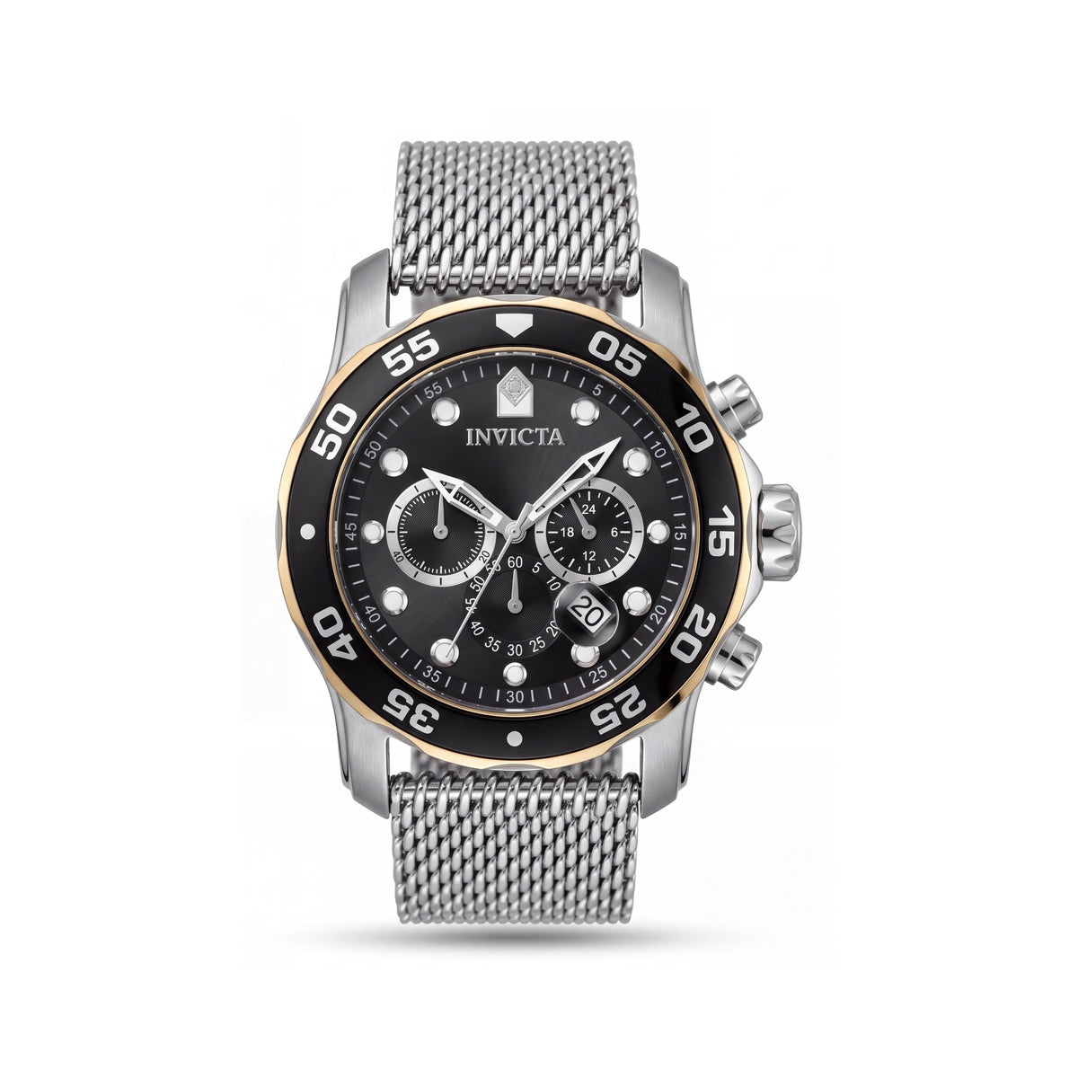 Invicta Pro Diver 48073 Men's Black Dial Stainless Steel Bracelet Quartz Watch 48mm, Photo 1