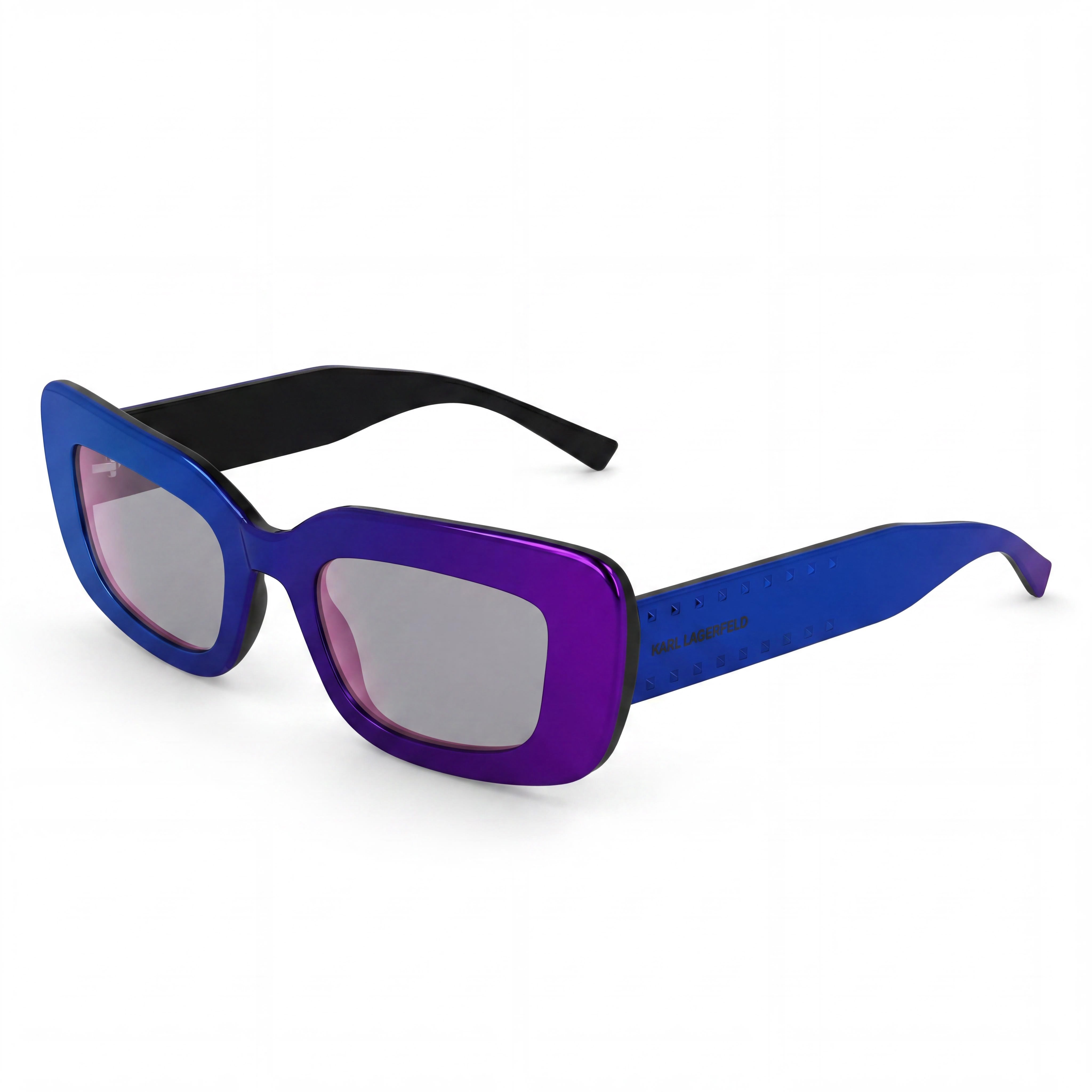 Karl Lagerfeld  Kl6164s Women's Mirror Purple Plastic Frame UV Protected Non-Polarized 50mm Sunglasses, Photo 1