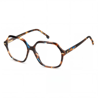 Carrera 3032 Brown Blue Rectangle Eyeglasses for Women, Acetate 54mm