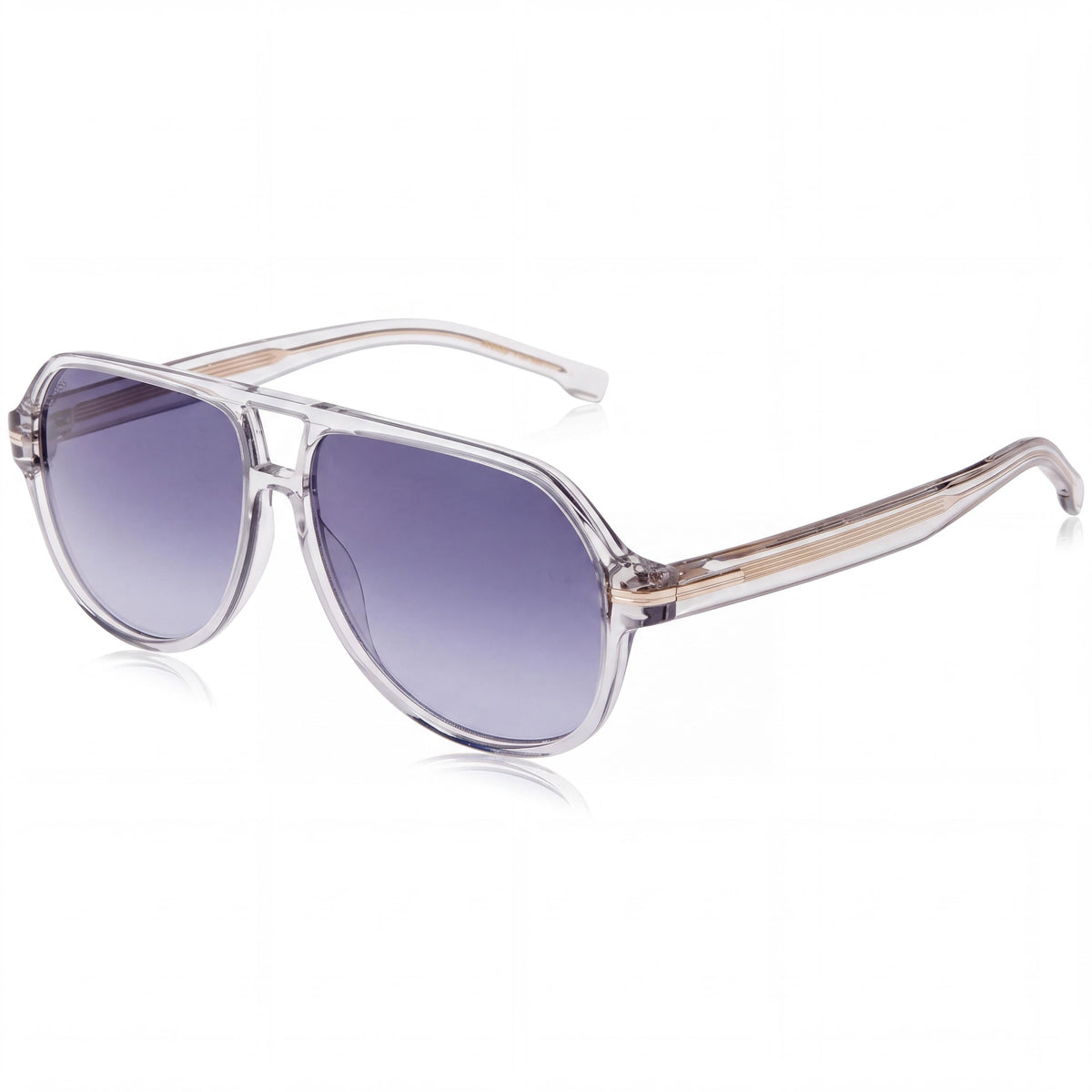 Hugo Boss BOSS 1540/F/SK Unisex Negro Beige Gris Azul Montura de Eco Acetato Negro Beige Protección UV No Polarizada 54mm, Photo 1