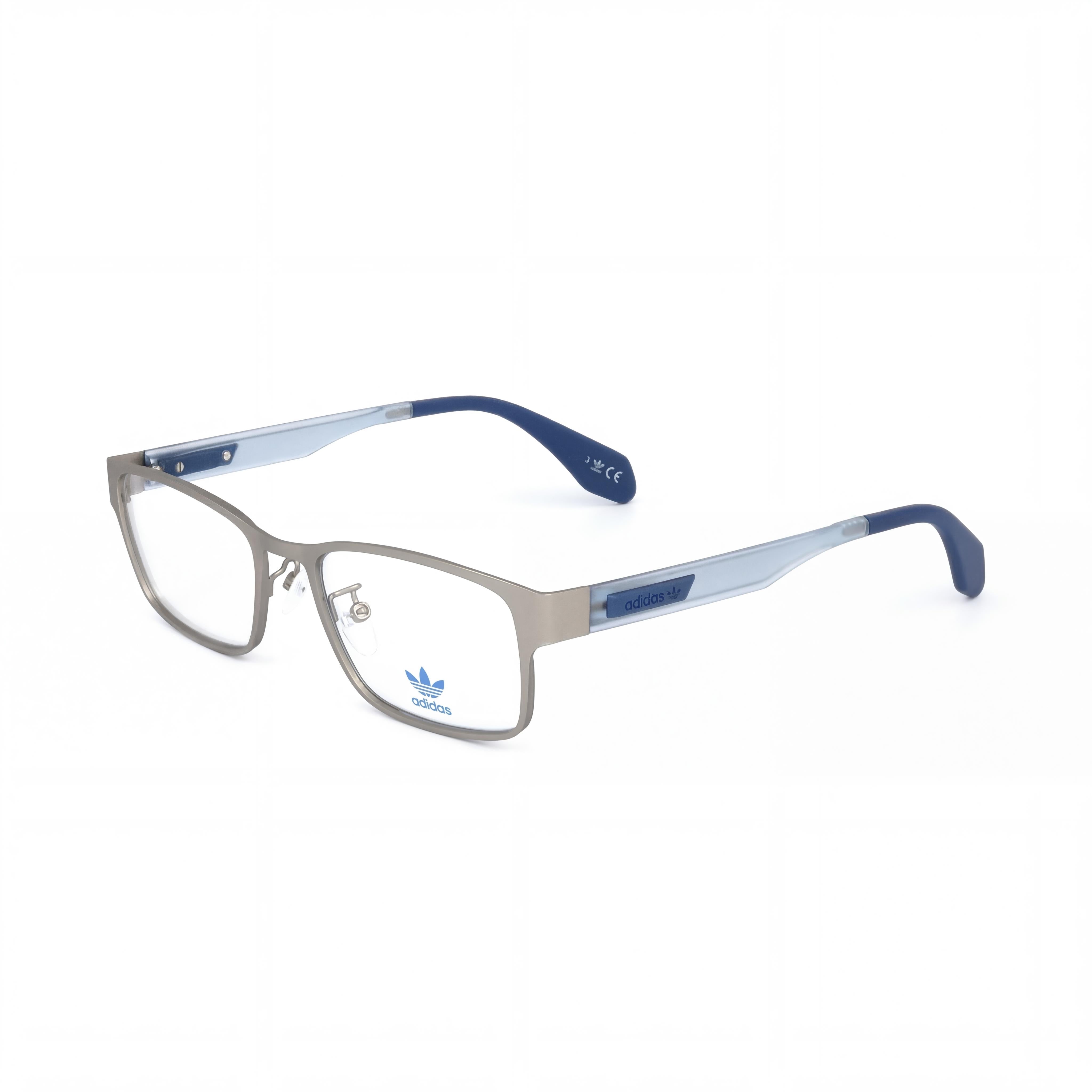 adidas Originals Casual Men's Metal Frame Eyeglasses in Matte Palladium, with Polycarbonate Lenses, 52mm, Photo 1