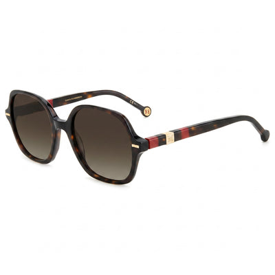 Carolina Herrera HER 0106/S Women's Classic Acetate Non-Polarized Havana Red Sunglasses 55mm