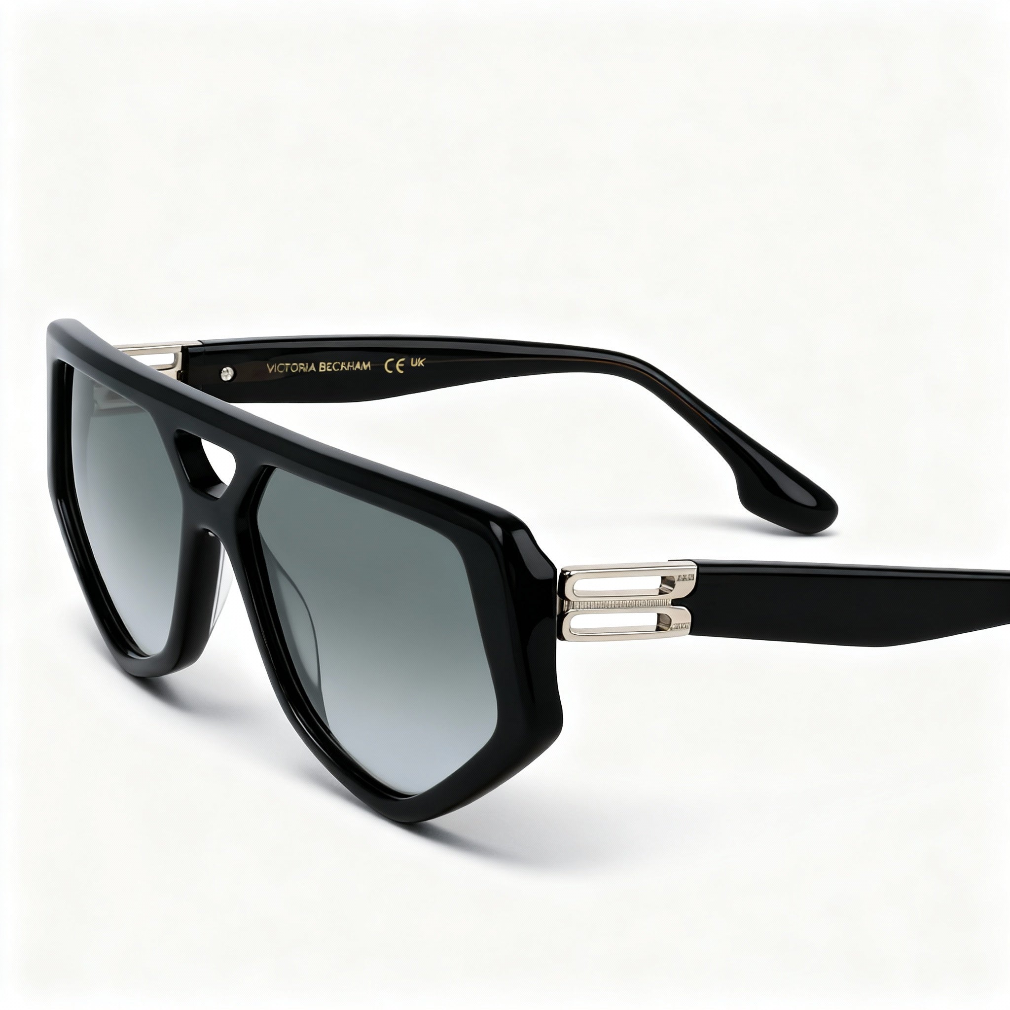 Victoria Beckham Vb681s Women's Sunglasses, Metallic Forest Green, 58mm Lens, 15mm Bridge, 145mm Temple