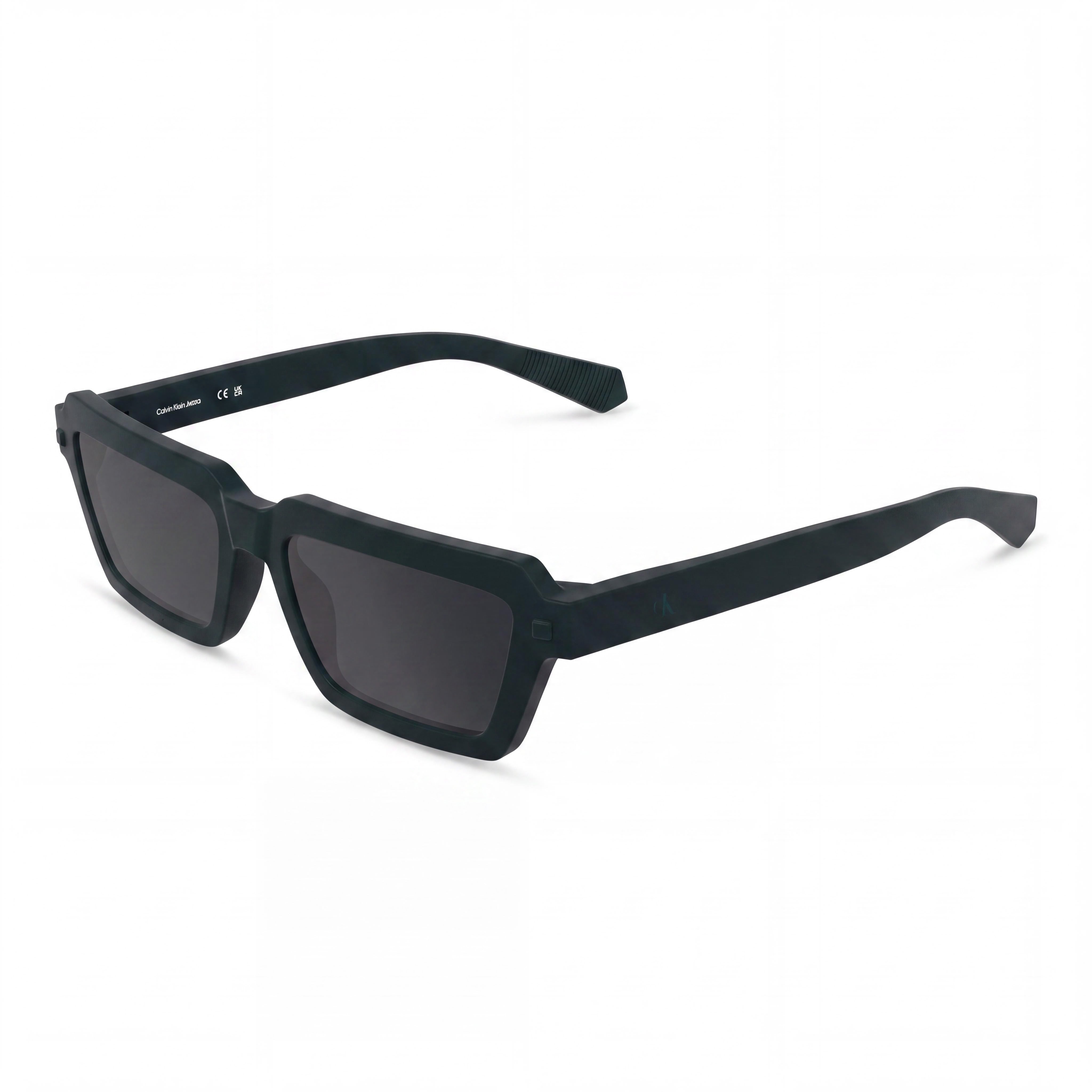 Calvin Klein Ckj25622s Women's Rectangular Plant-based Resin Sunglasses with UV Protection Matte Petrol Solid Smoke 53mm, Photo 1