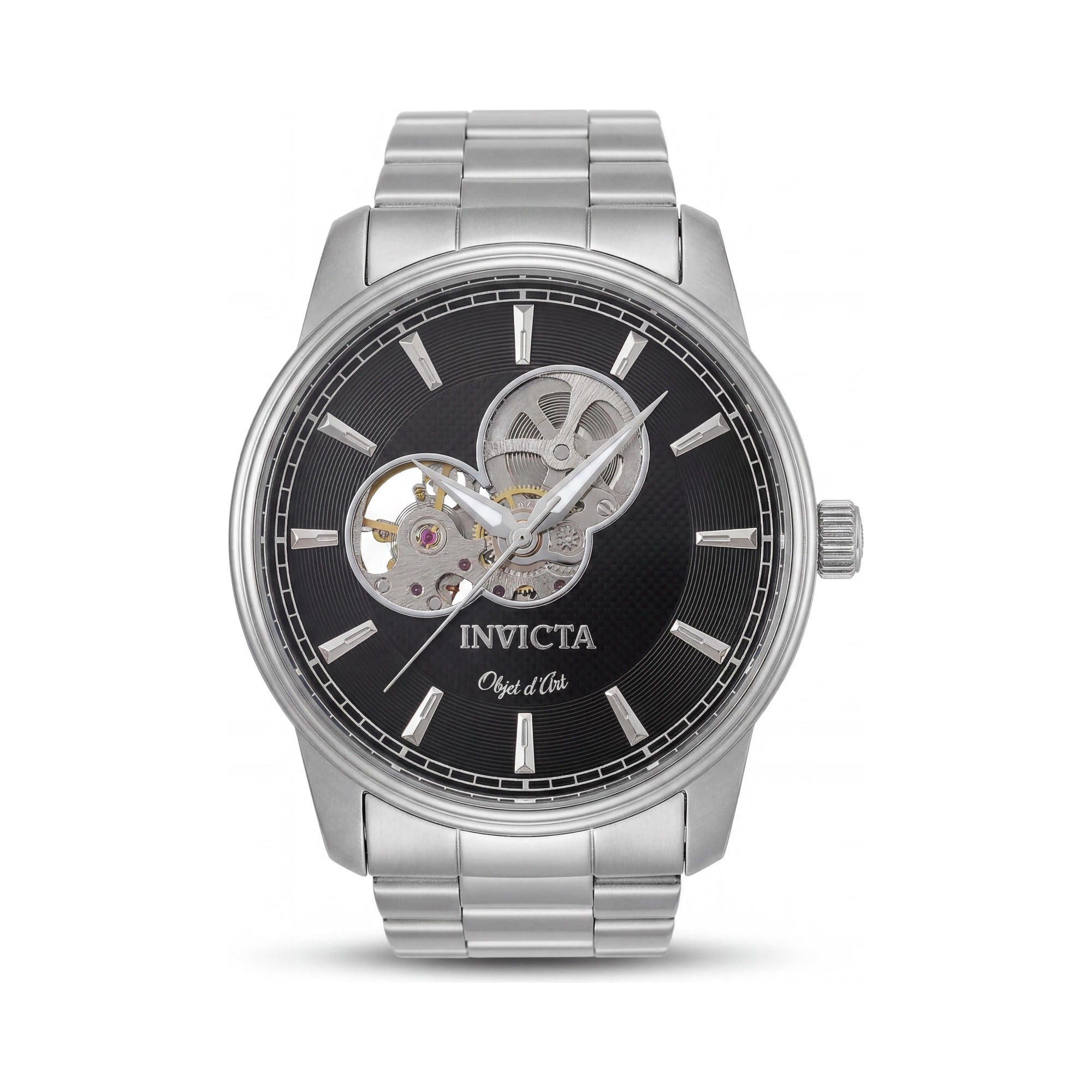 Reloj automático Invicta Objet D Art 27559 para hombre, negro/plateado, 44 mm, Photo 1