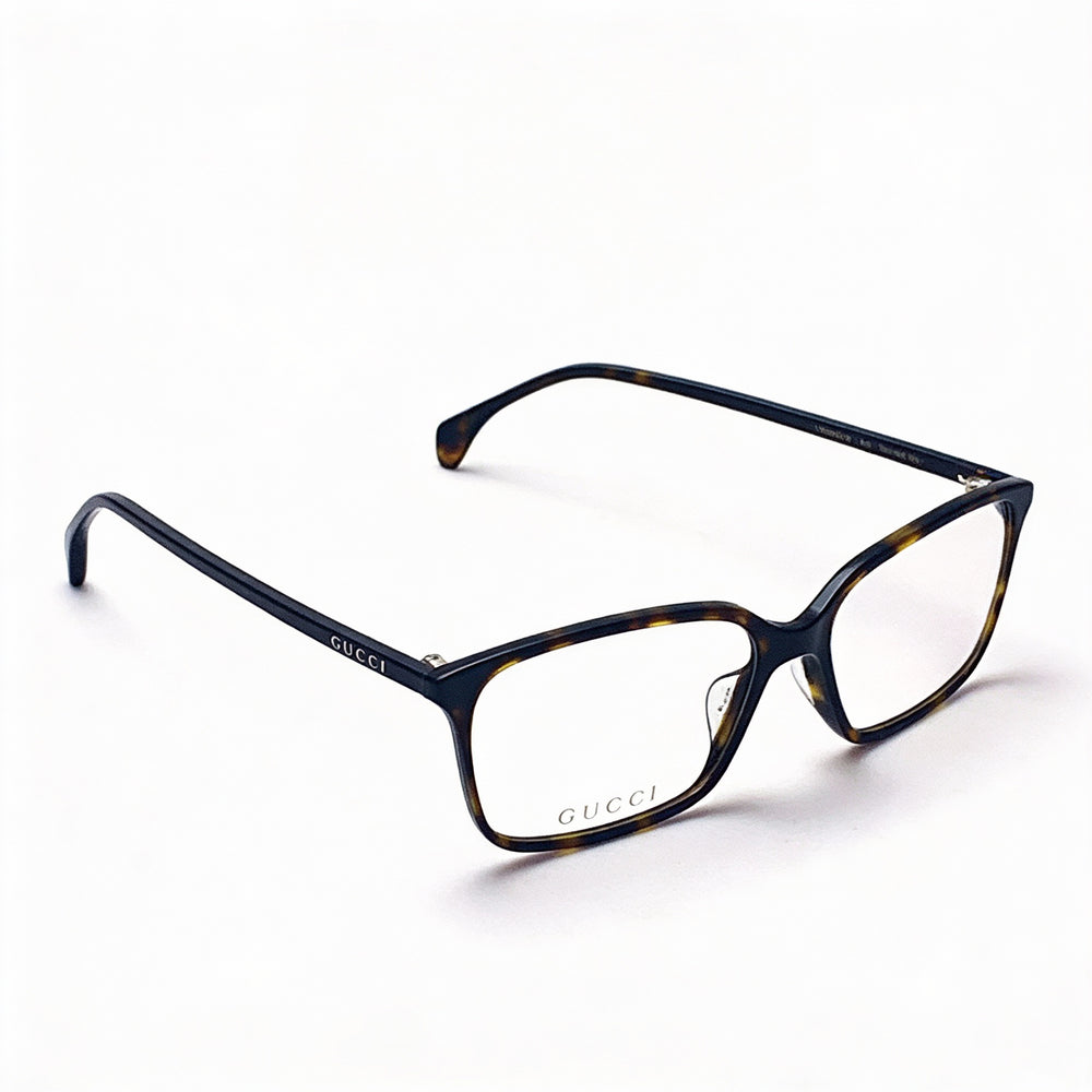 Gafas de sol Gucci Havana para hombre con montura de plástico y lentes transparentes personalizables, puente de 52 mm, patilla de 145 mm