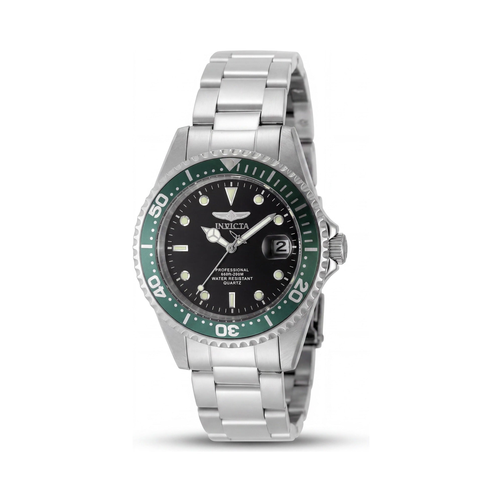 Invicta Pro Diver 48725 Reloj Unisex de Cuarzo de Acero Inoxidable de 37mm Resistente al Agua con Esfera Negra, Photo 1