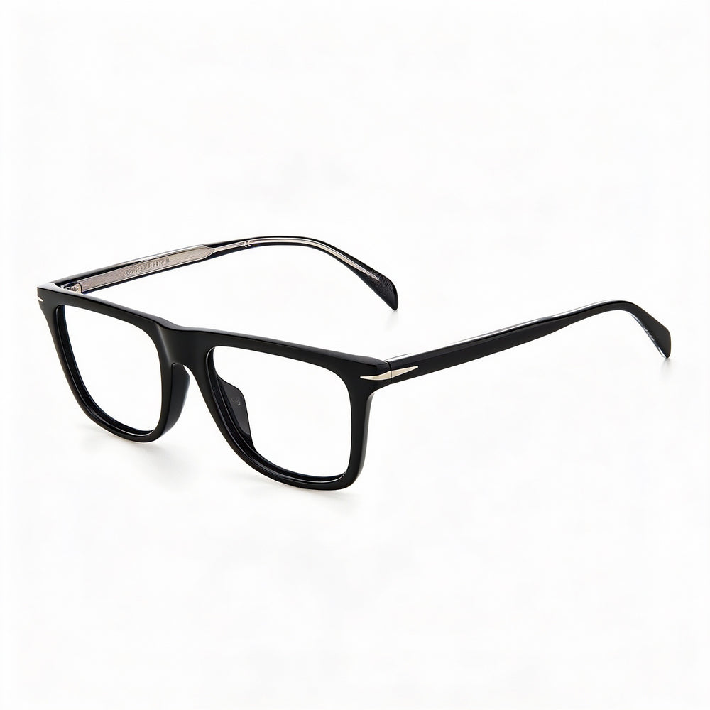 David Beckham Db 7061/F/Bb Unisex Black Silver Plastic Frame Polycarbonate Polarized Lenses 53mm