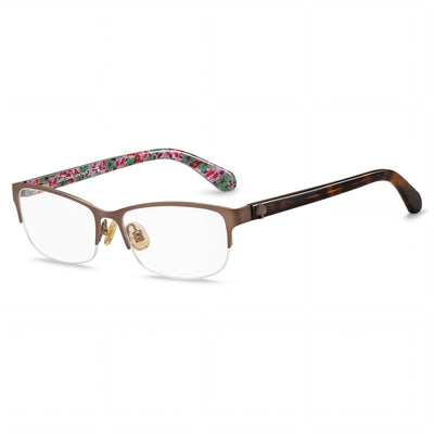 Gafas de sol Kate Spade New York Marnie Havana para mujer, con montura de acero y lentes de policarbonato no polarizadas, 53 mm