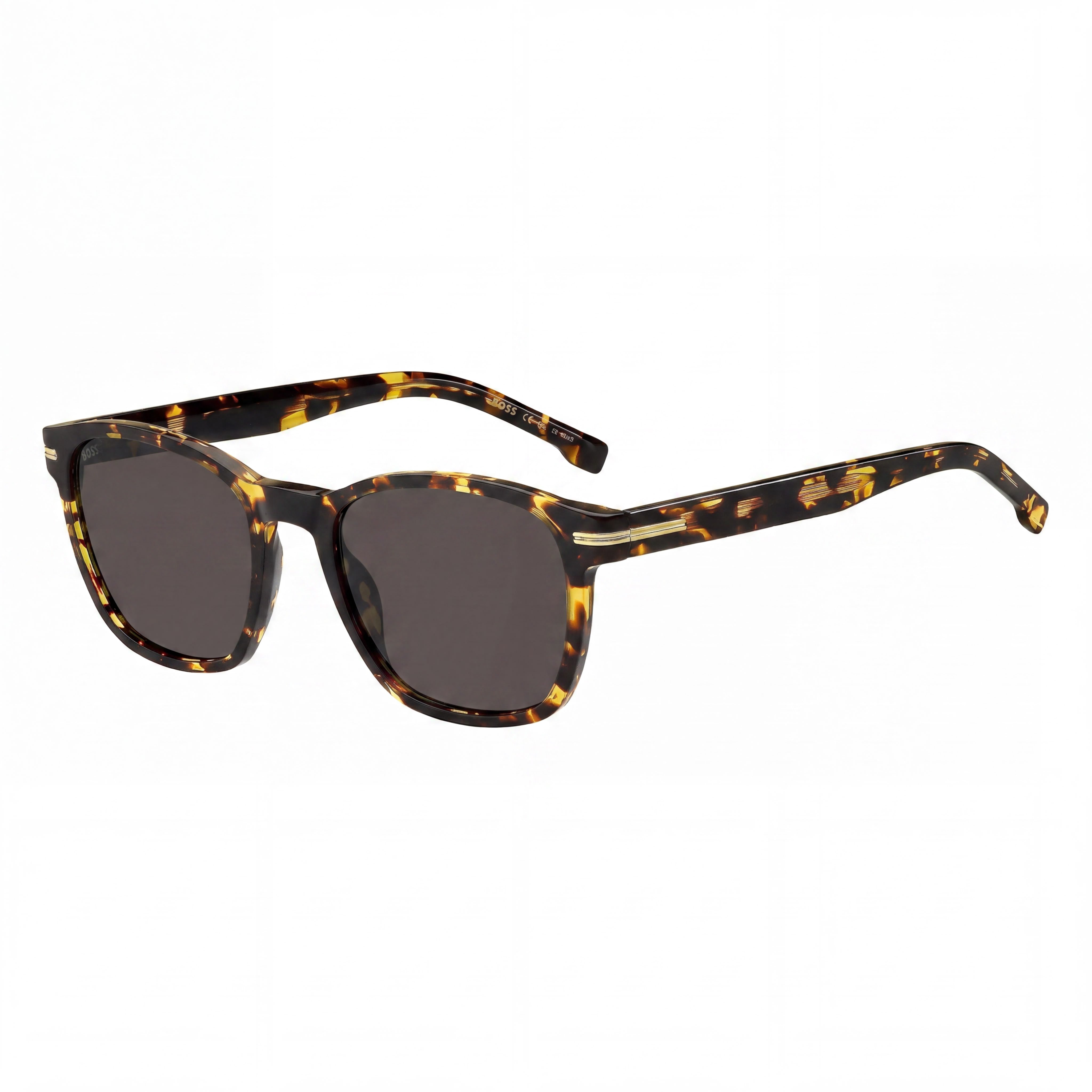 Hugo Boss Classic Men's Acetate Havana Grey Non-Polarized UV Protected Grey Lens Sunglasses 52-20-145, Photo 1