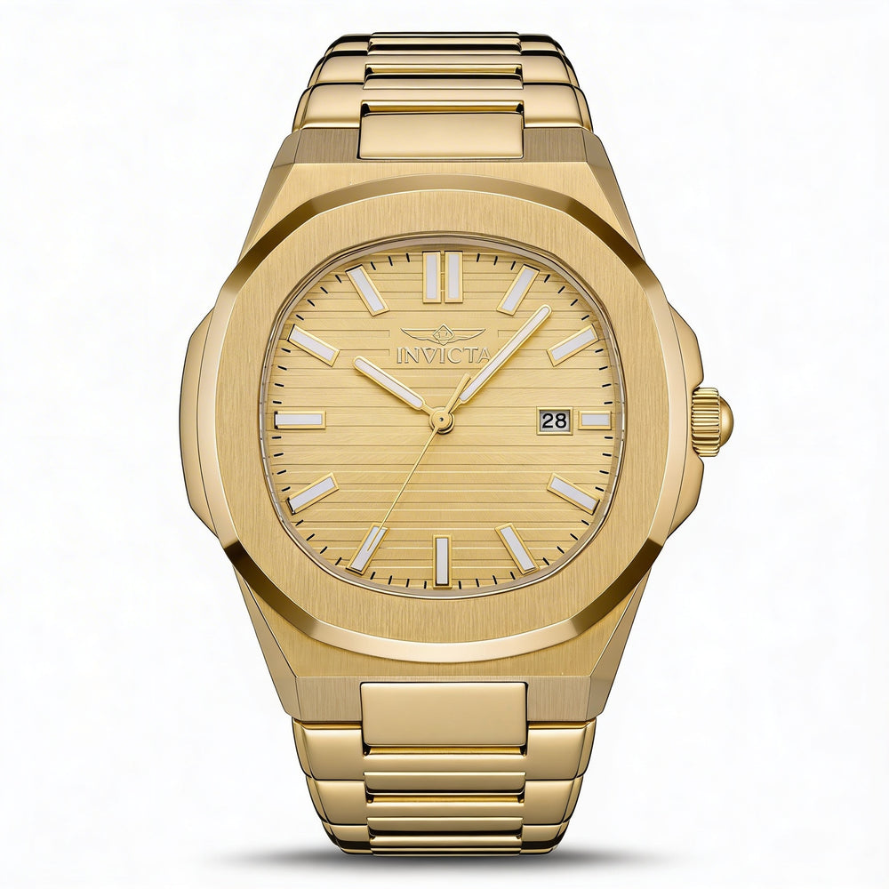 Invicta Speedway 48520 Unisex Gold-Tone Stainless Steel Quartz Bracelet Watch 41mm, 5 ATM Water Resistant