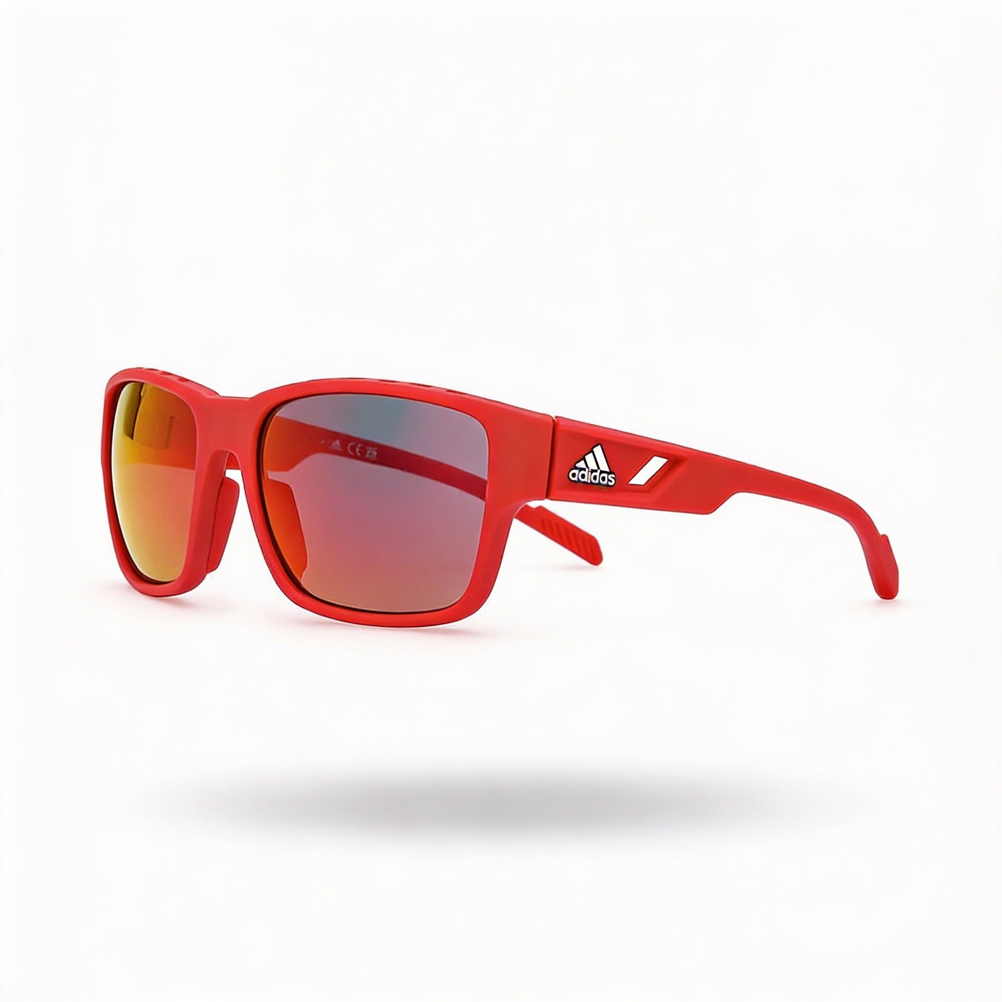 adidas Comtemporary Men's Shiny Red UV Protection Non-Polarized Plastic Sunglasses, Photo 1